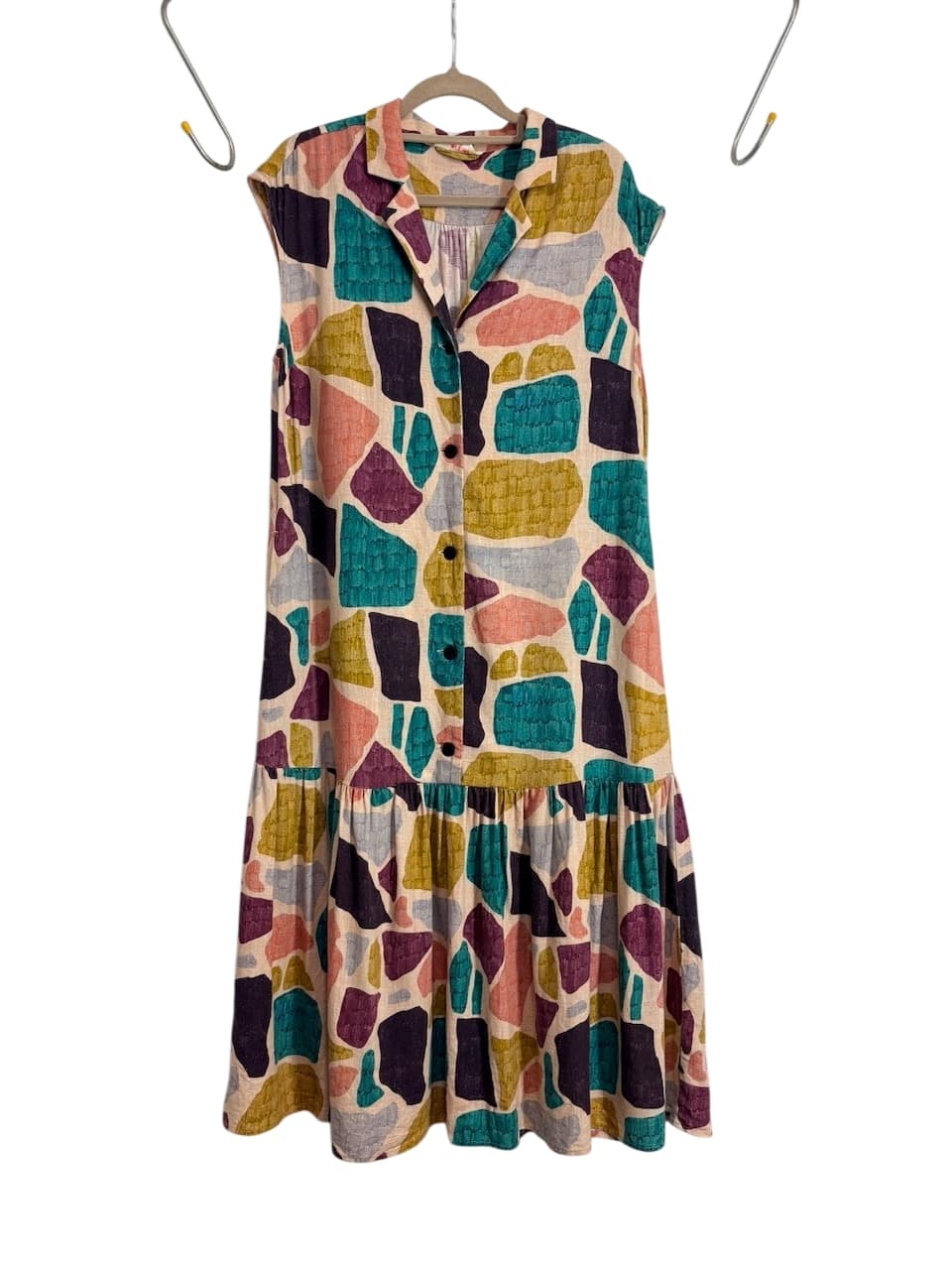 Gorman Abstract Geometric Print Sleeveless Midi Dress Size 8 — photo 1 of 4