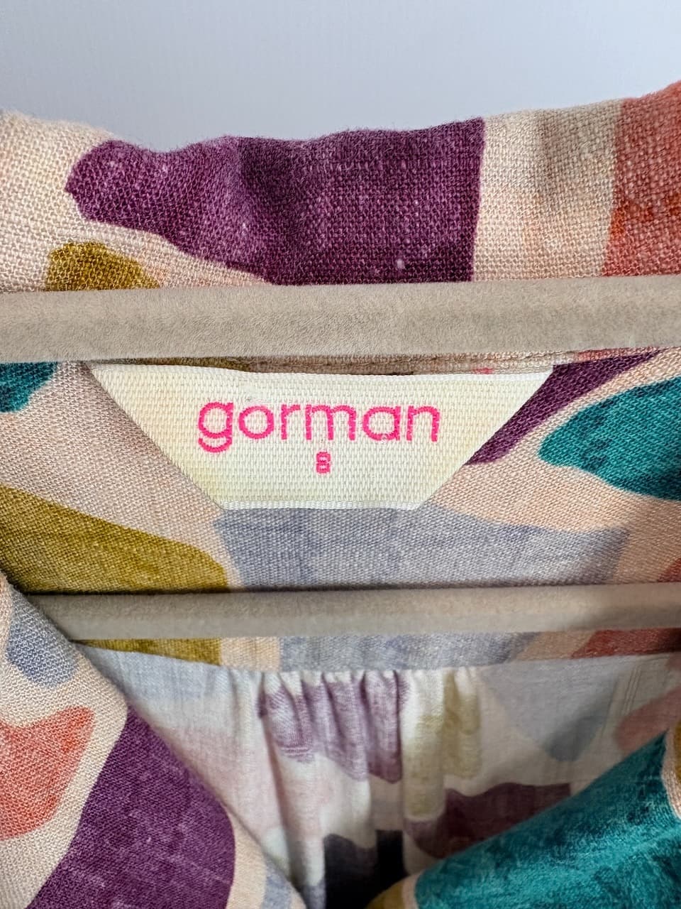 Gorman Abstract Geometric Print Sleeveless Midi Dress Size 8 — photo 3 of 4