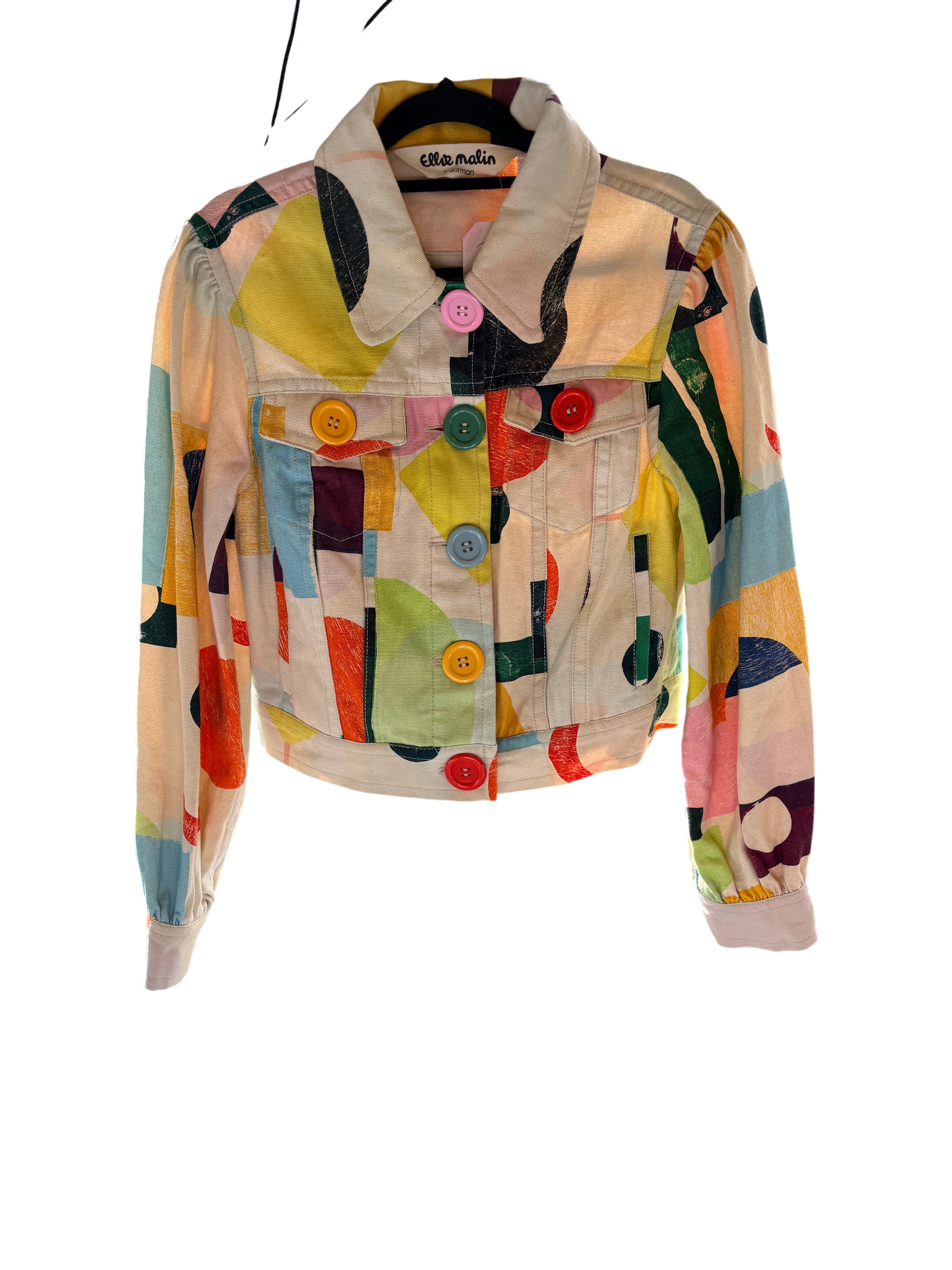 Gorman x Ellie Malin Abstract Print Denim Jacket Multi-Coloured — photo 1 of 6