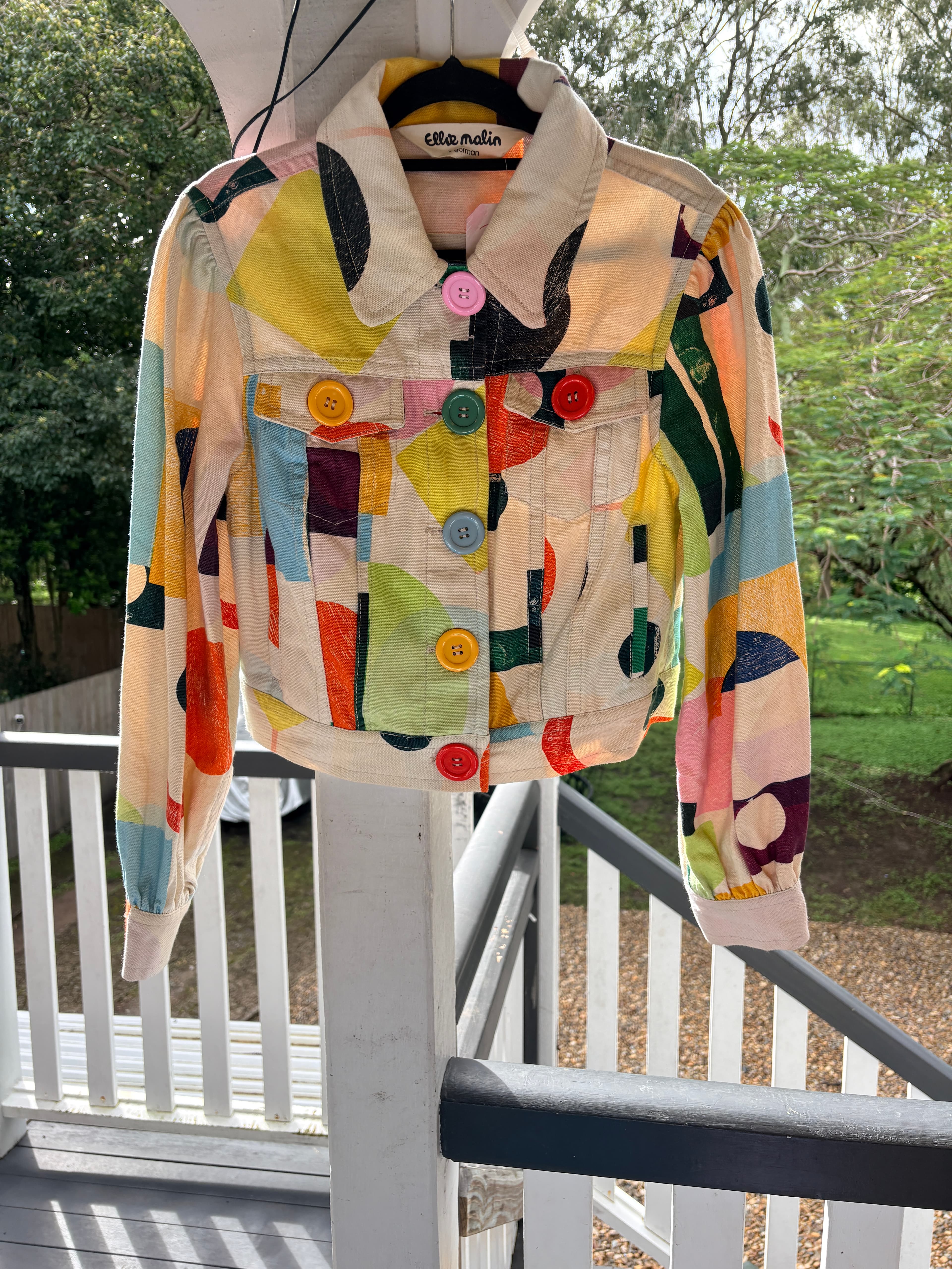 Gorman x Ellie Malin Abstract Print Denim Jacket Multi-Coloured — photo 2 of 6