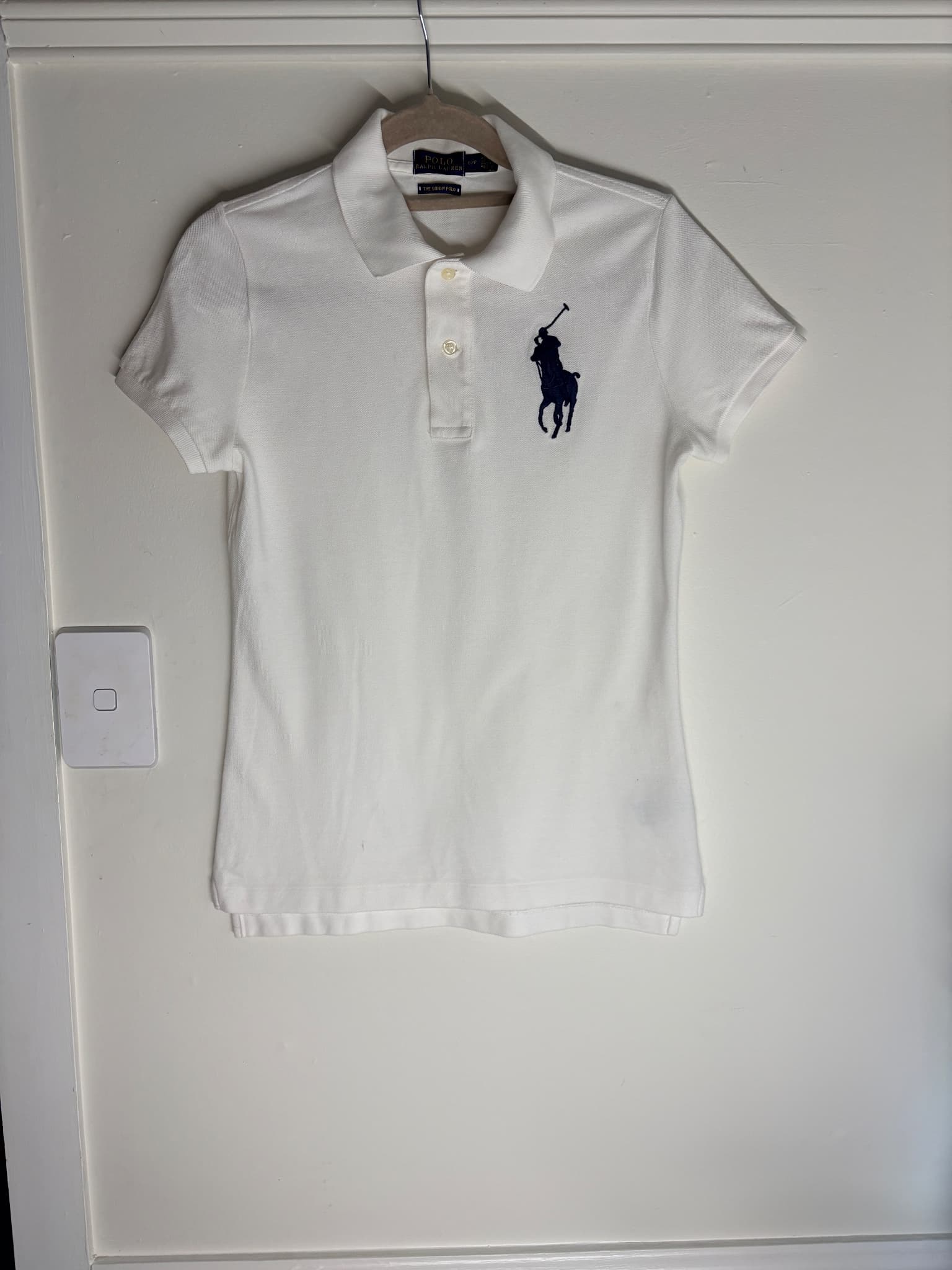 Polo Ralph Lauren The Skinny Polo Shirt White Women's Size S — photo 2 of 8