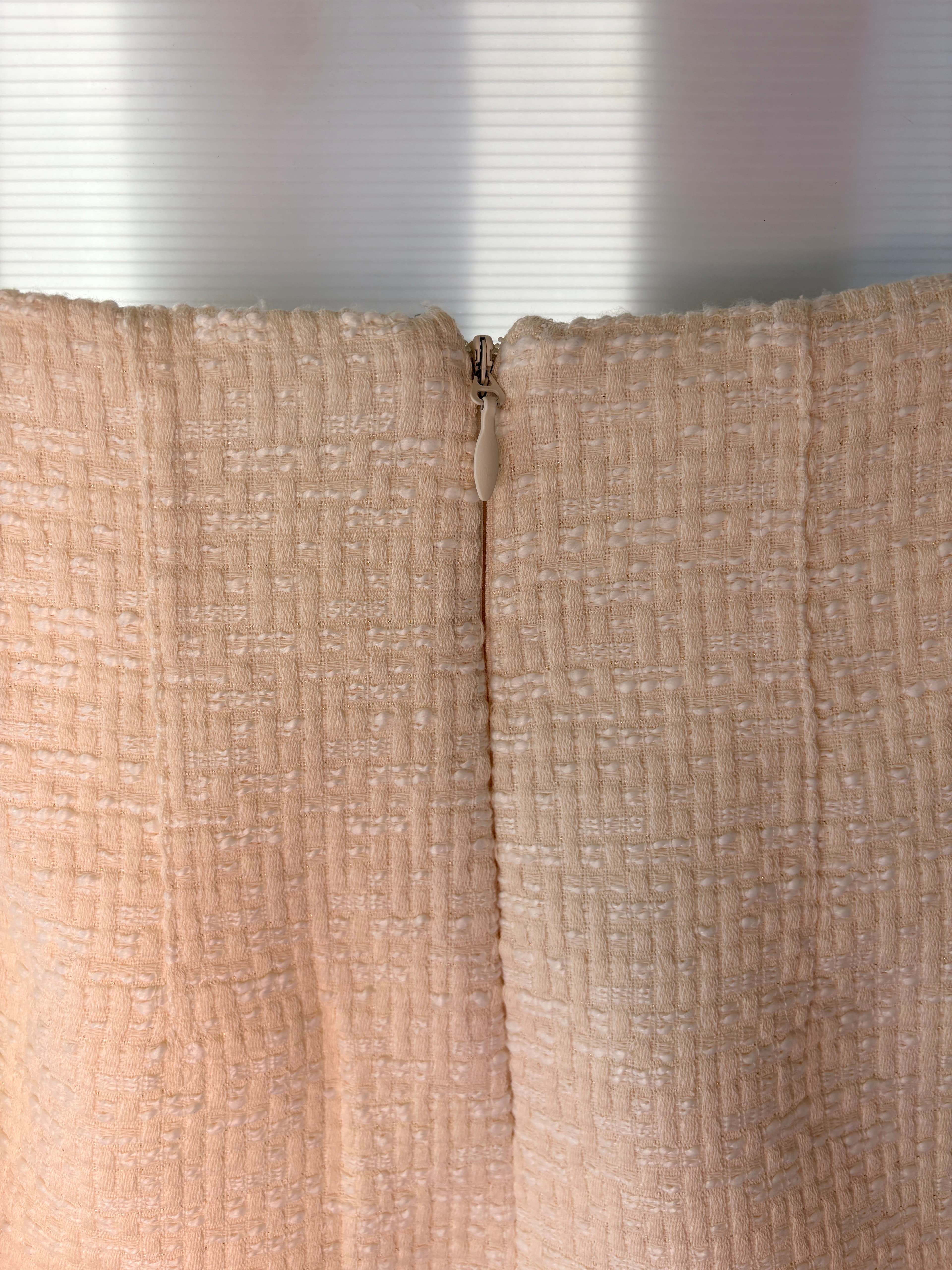 Sheike Tweed Mini Skirt Beige Women's Size 12 — photo 3 of 5