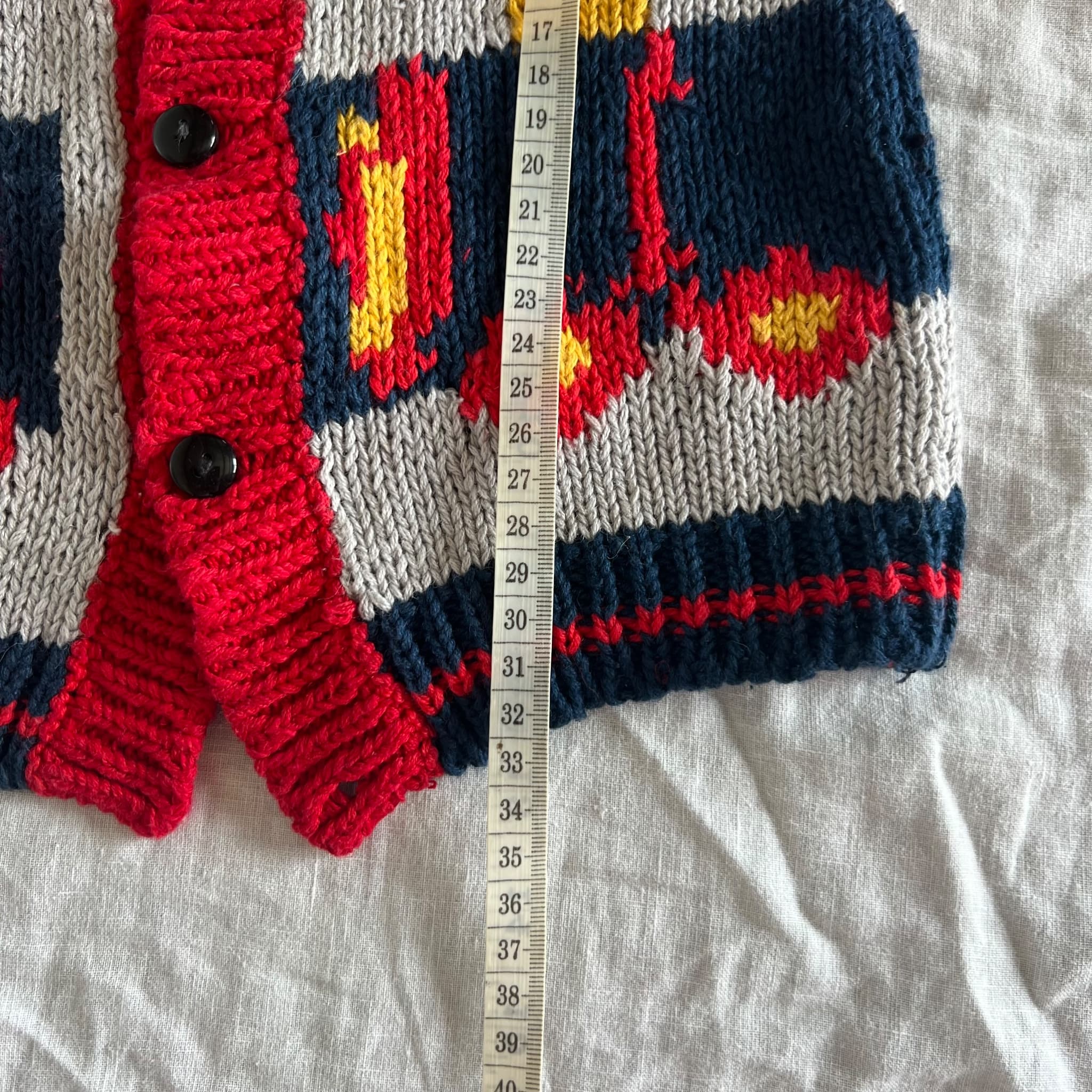 Baby Beluga Vintage Train Intarsia Knit Cardigan - 12 Months — photo 4 of 7