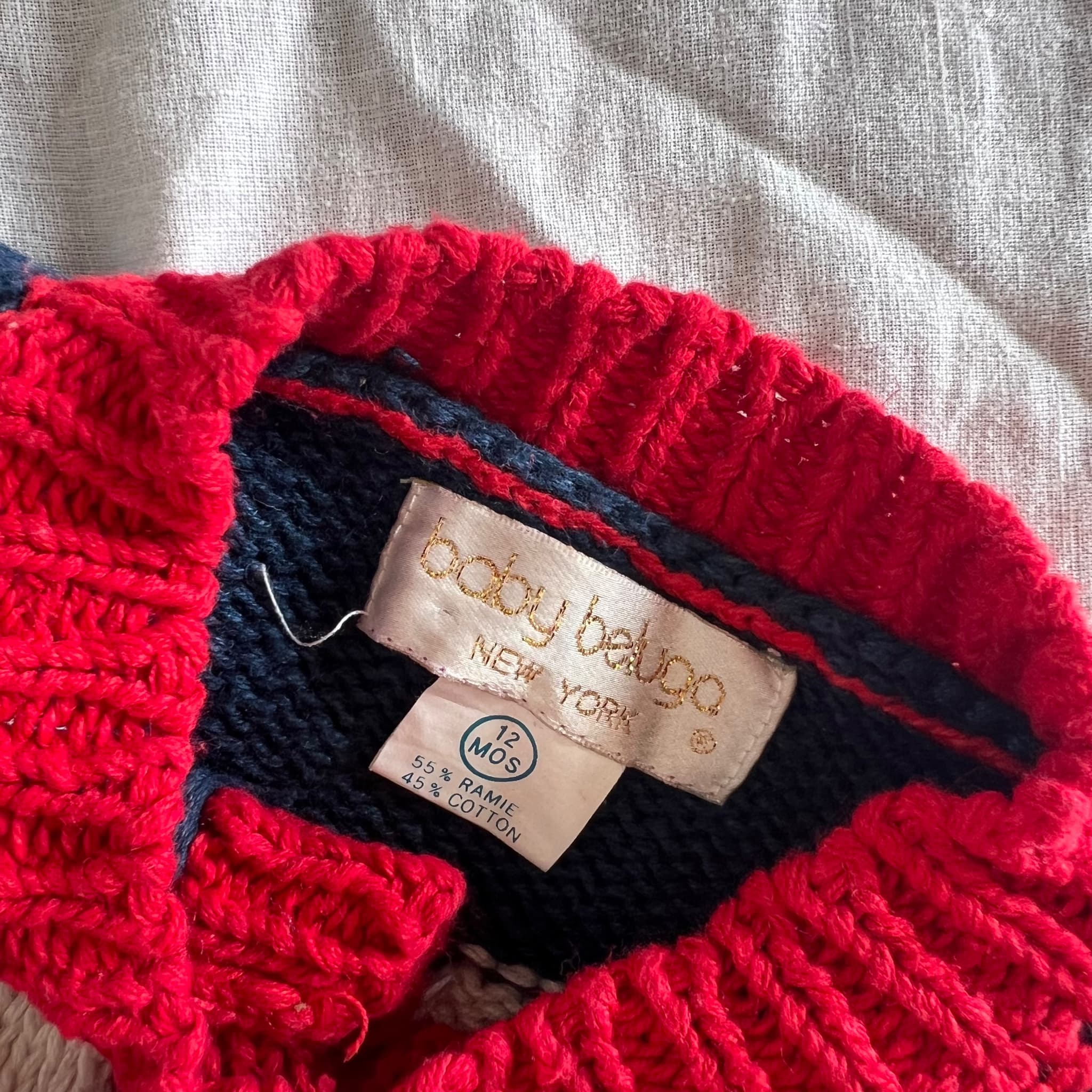Baby Beluga Vintage Train Intarsia Knit Cardigan - 12 Months — photo 6 of 7