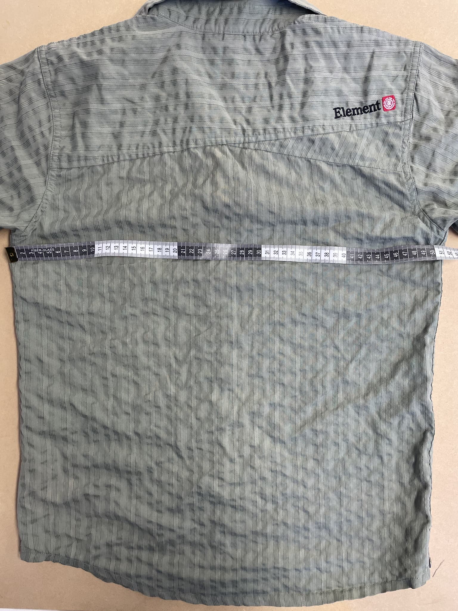 Element Skateboards Short Sleeve Button-Down Shirt - Grey Men's Size S — photo 7 of 8