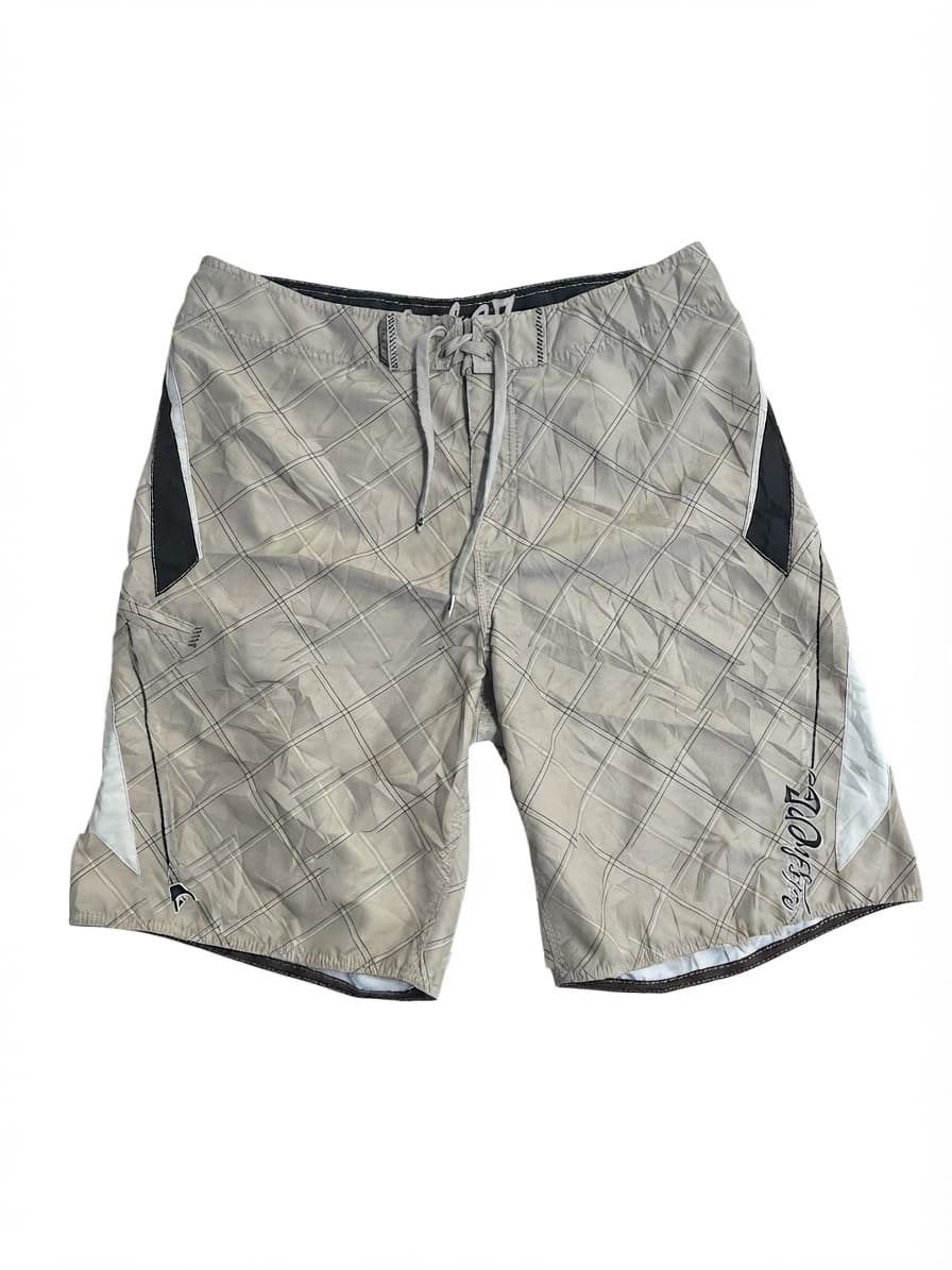 Quiksilver Men's Plaid Board Shorts - Size 35
