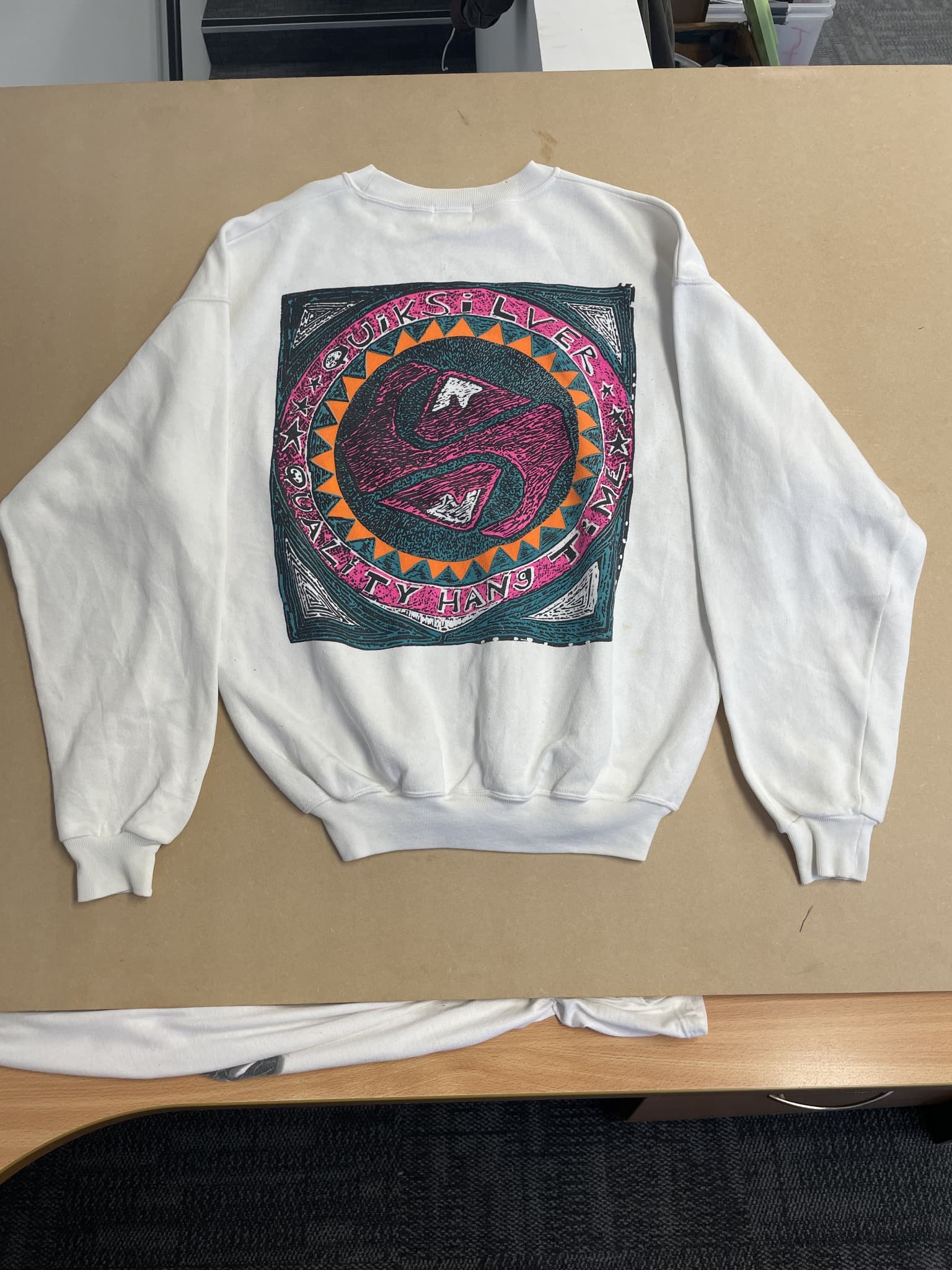 Vintage Quiksilver Crewneck Sweatshirt - 90s Graphic Print — photo 4 of 6
