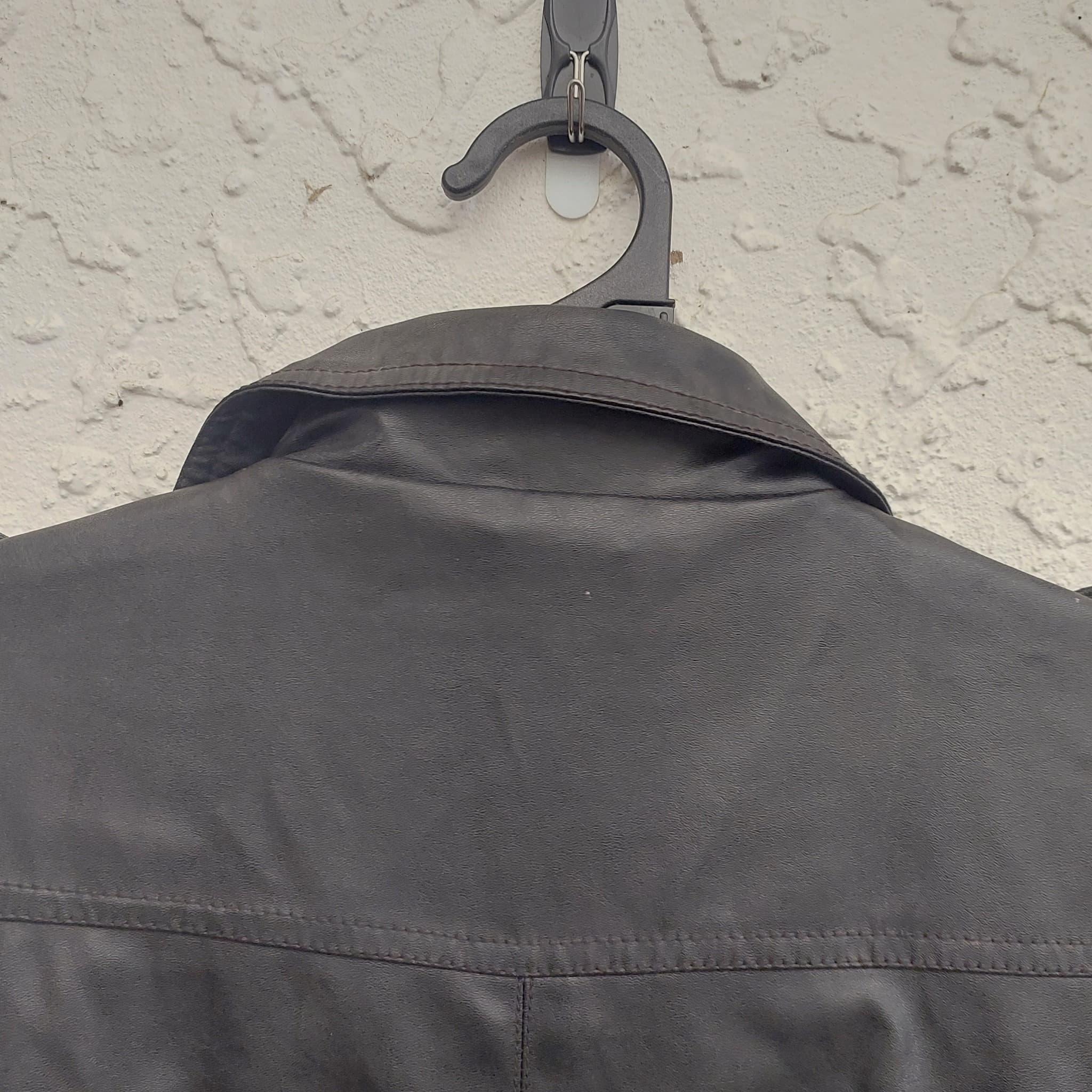 Garage Faux Leather Bomber Jacket, Black, Size 12 — photo 5 of 10
