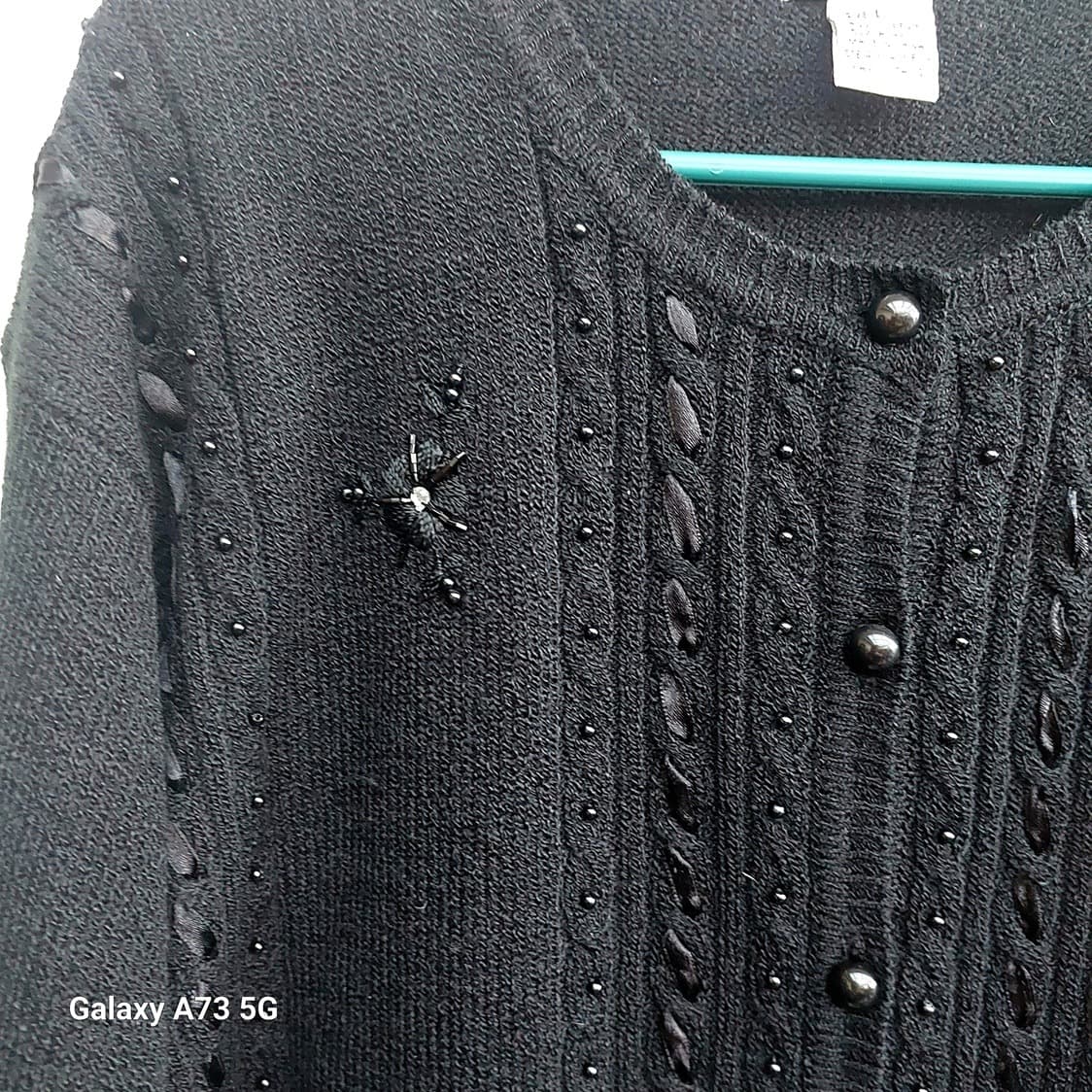 Miller's Beaded Cardigan Sweater Black Size L — photo 8 of 9