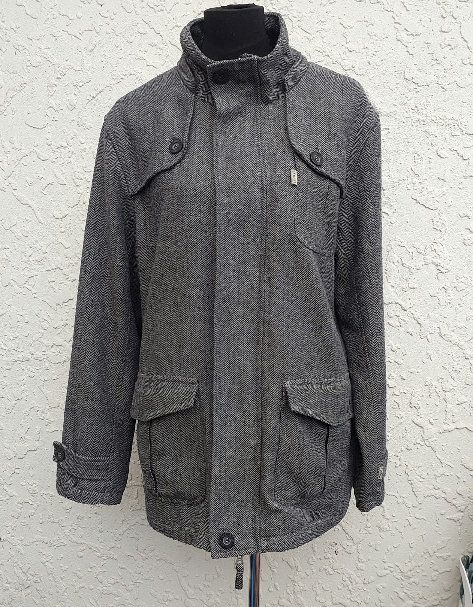 RPM Field Jacket, Herringbone Wool Blend, Size S