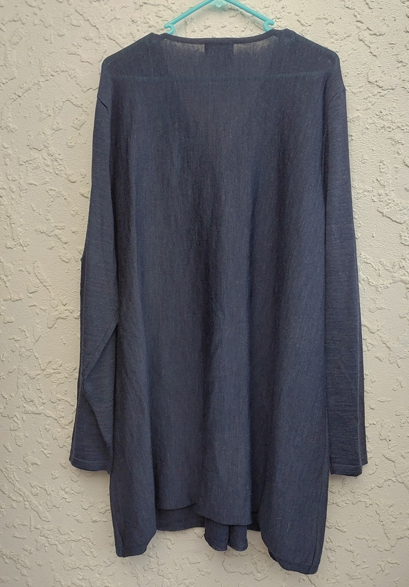 Sara Merino Wool Tunic Top, Navy Blue, size 3X — photo 5 of 9