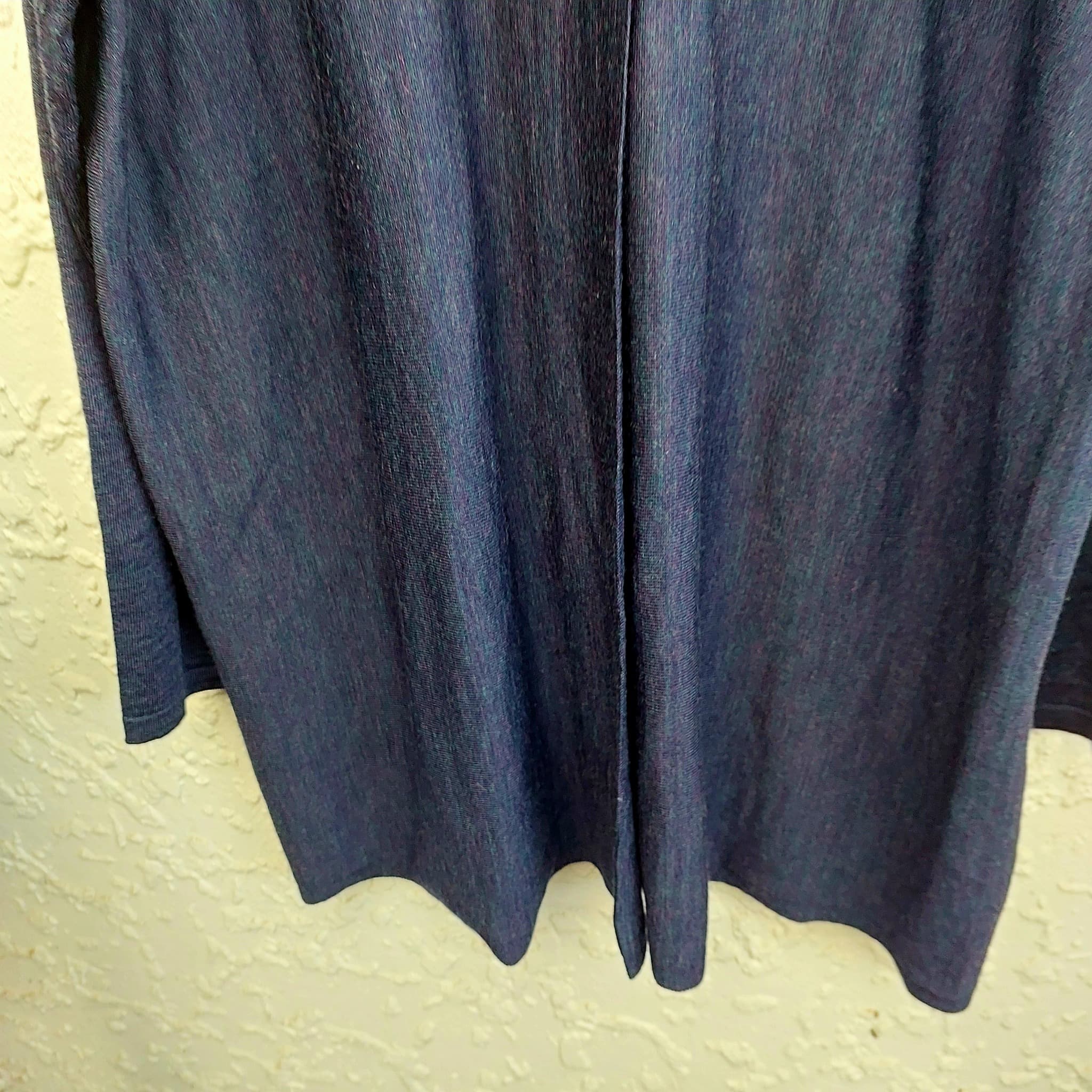 Sara Merino Wool Tunic Top, Navy Blue, size 3X — photo 9 of 9