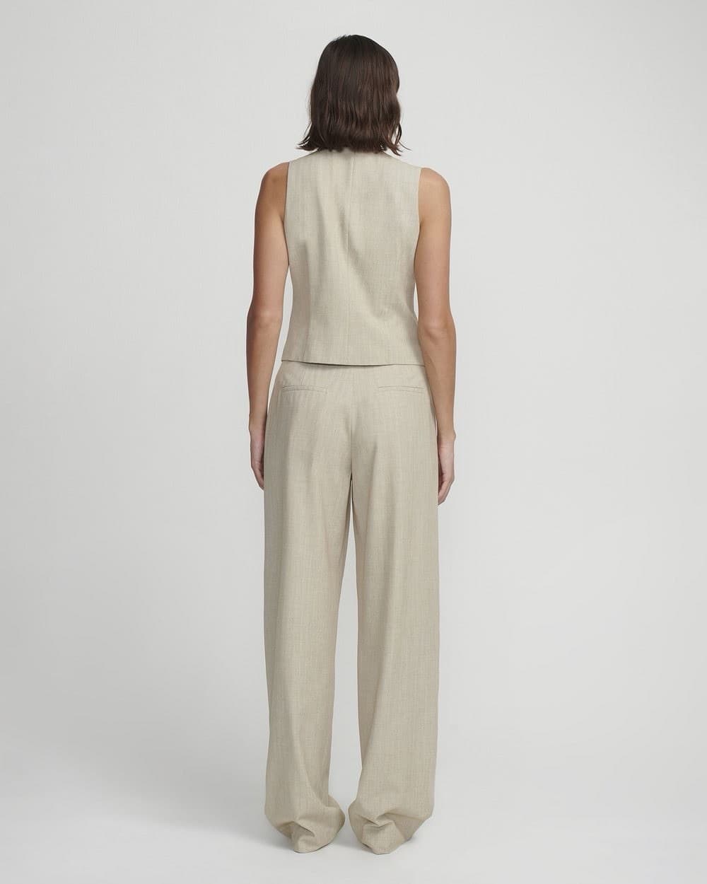 Hansen & Gretel Cory Vest Hamilton Pant Two Piece Set Sandstone Beige XS 6 — photo 2 of 16
