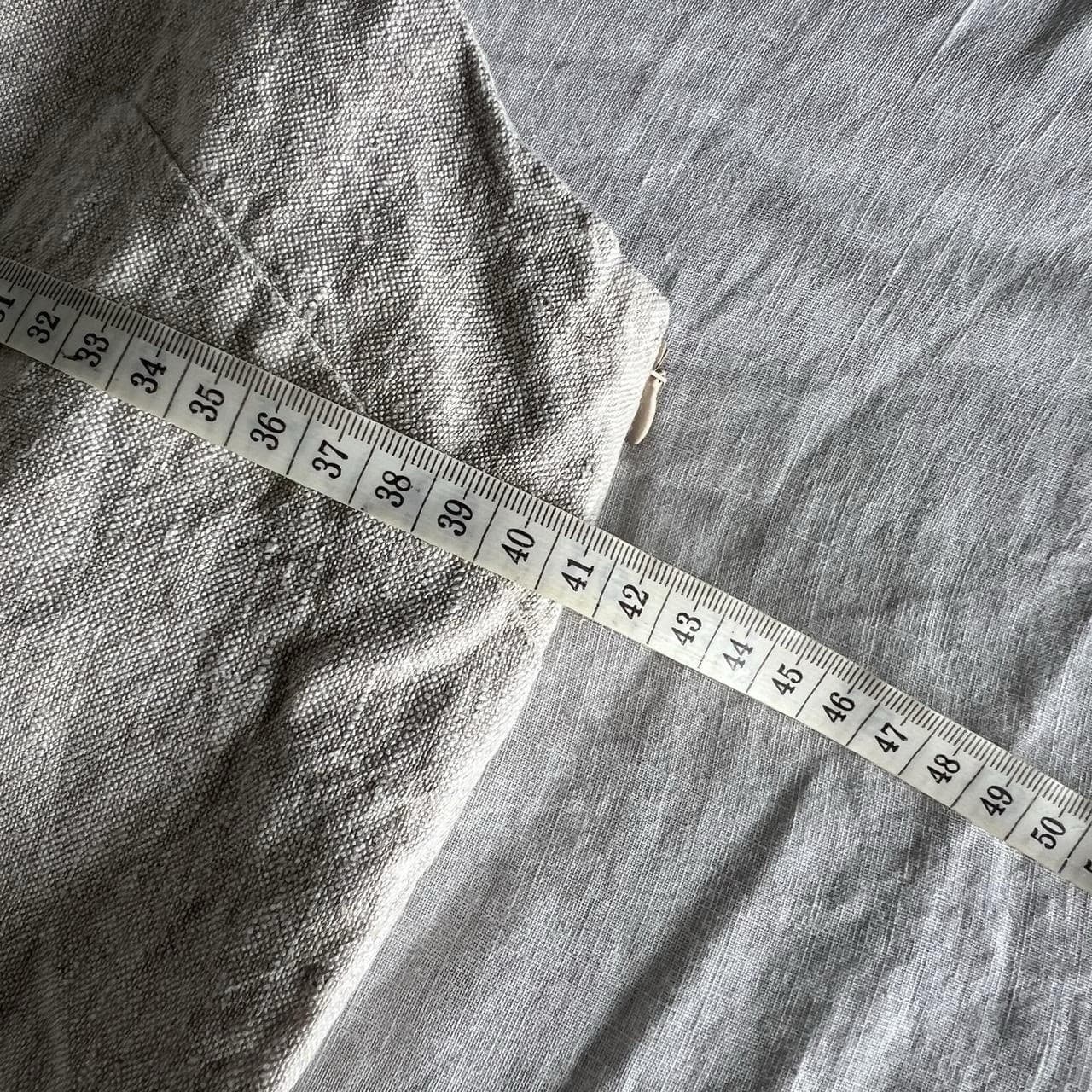 Museum Oatmeal Linen Midi Dress Romantic Coastal Prairie Boho Minimal Size S — photo 5 of 8