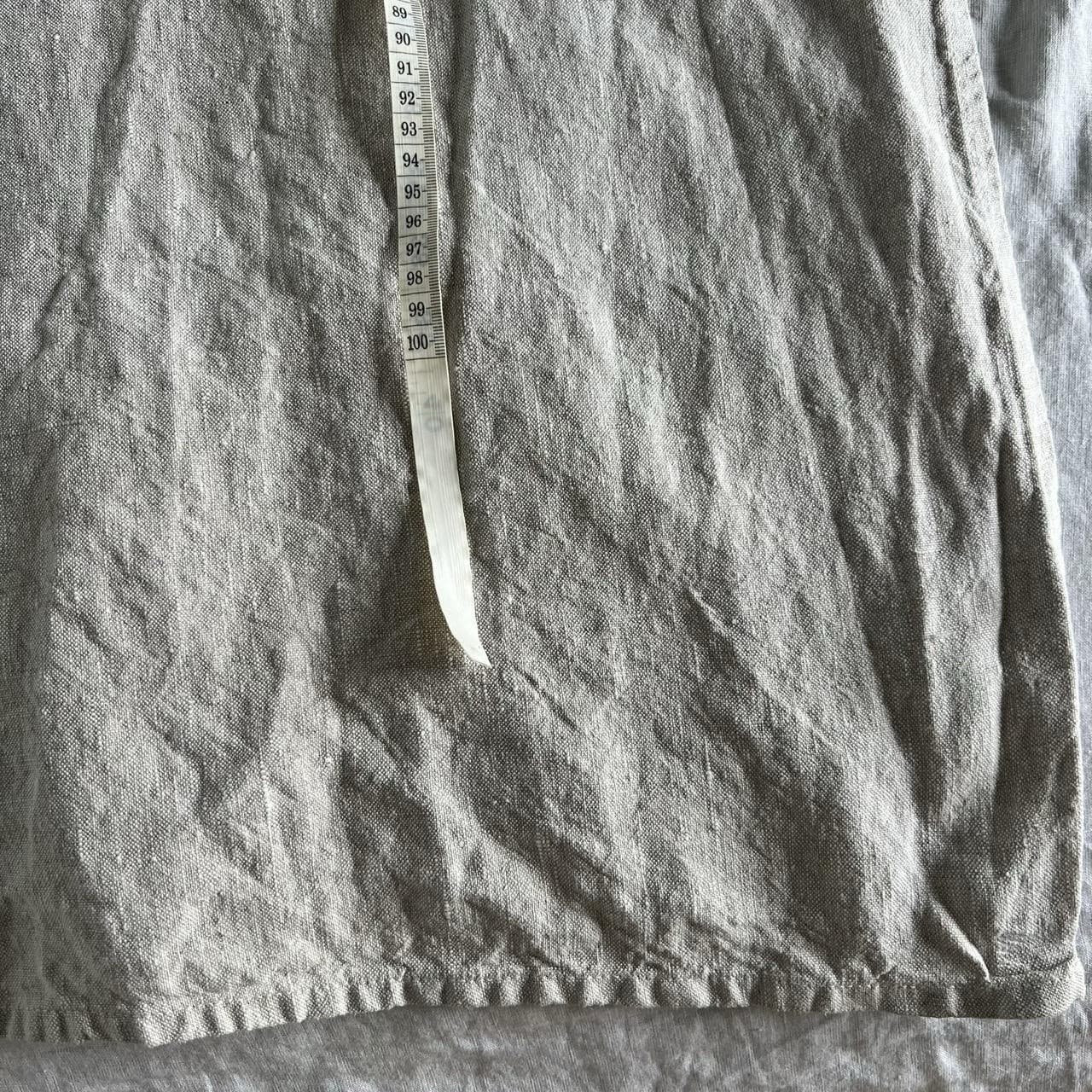 Museum Oatmeal Linen Midi Dress Romantic Coastal Prairie Boho Minimal Size S — photo 7 of 8