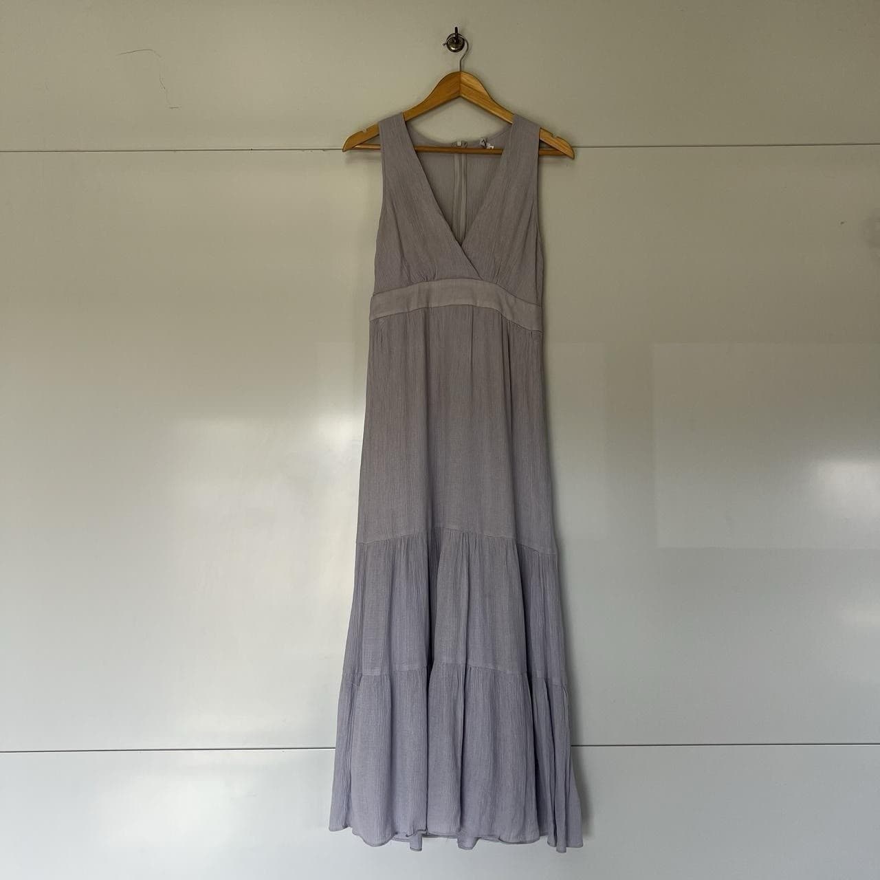 Ajoy Lavender Blue Maxi Dress Romantic Fairycore Prairie Tiered Boho Size 10 — photo 4 of 8