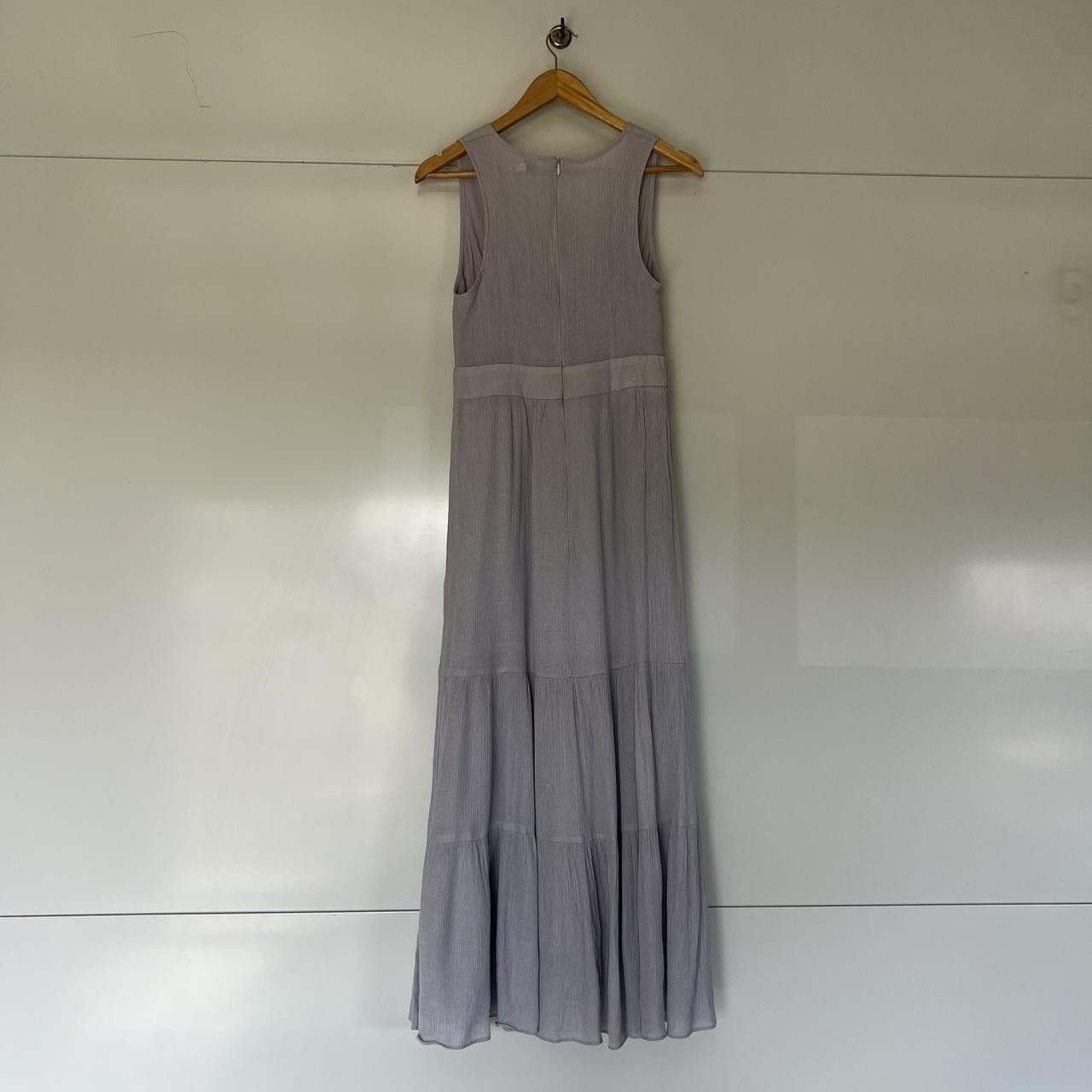 Ajoy Lavender Blue Maxi Dress Romantic Fairycore Prairie Tiered Boho Size 10 — photo 5 of 8