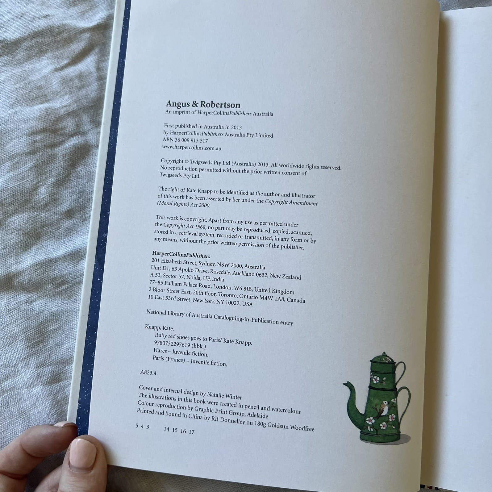 Ruby Red Shoes Goes to Paris Kate Knapp Hardcover Childrens Picture Book — photo 2 of 4