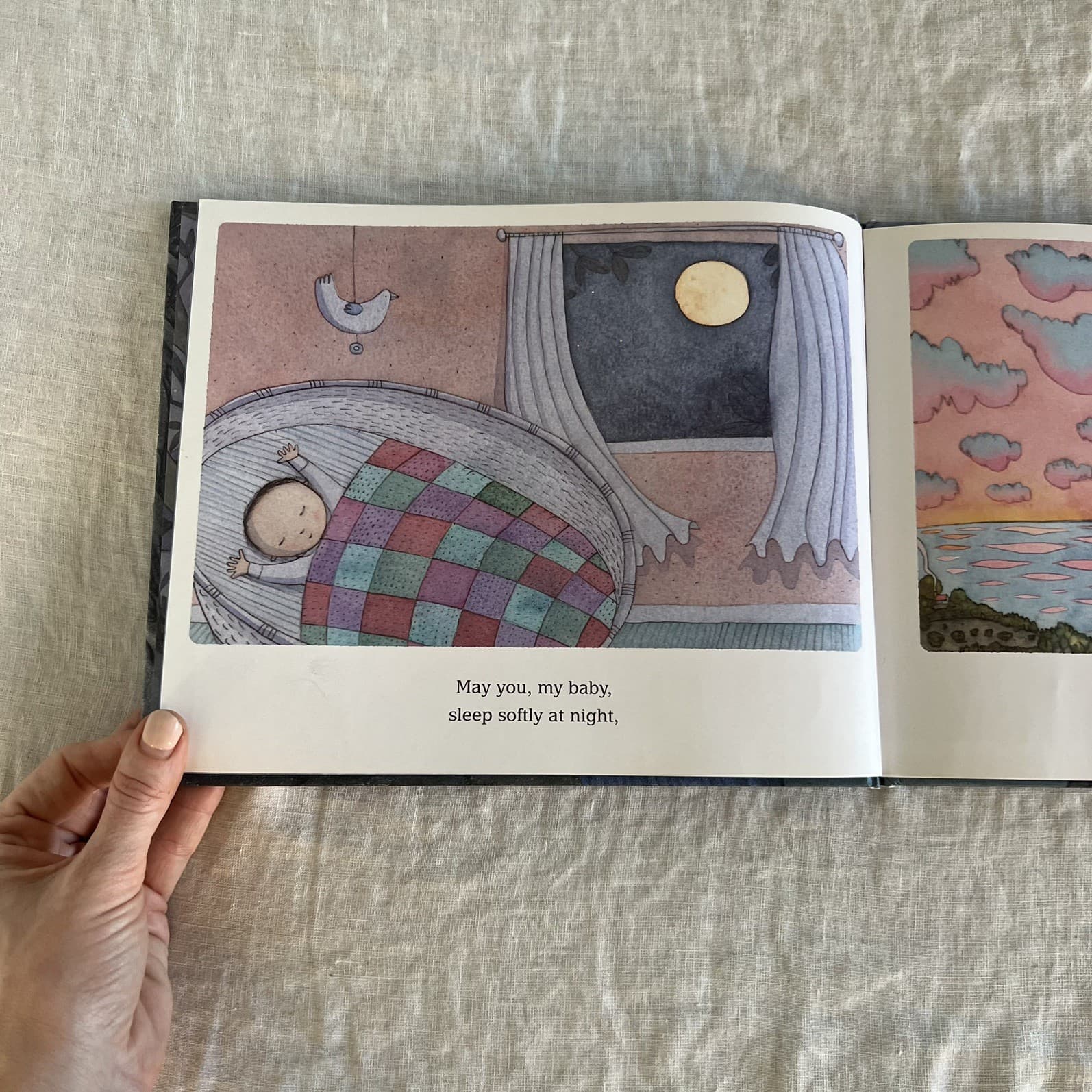 Kissed By The Moon Alison Lester Hardcover Book Classic Nursery Bedtime Kids — photo 2 of 4