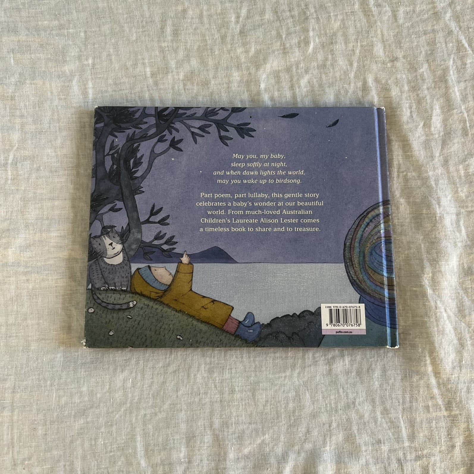 Kissed By The Moon Alison Lester Hardcover Book Classic Nursery Bedtime Kids — photo 4 of 4