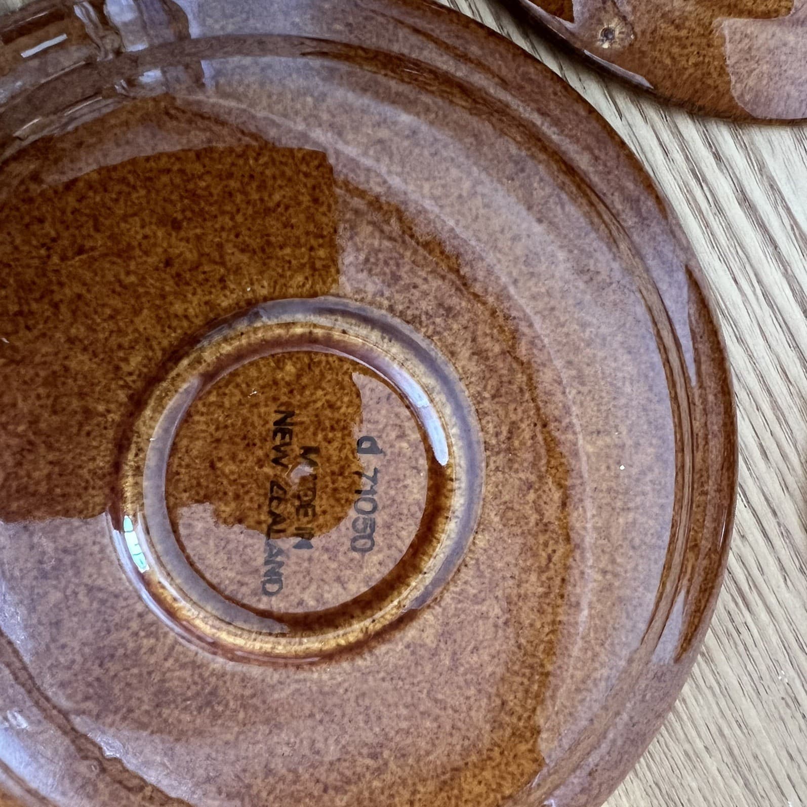 Mid Century Retro Vintage Crown Lynn Amber Glow Coffee Cups Saucers Set of 3 — photo 3 of 7