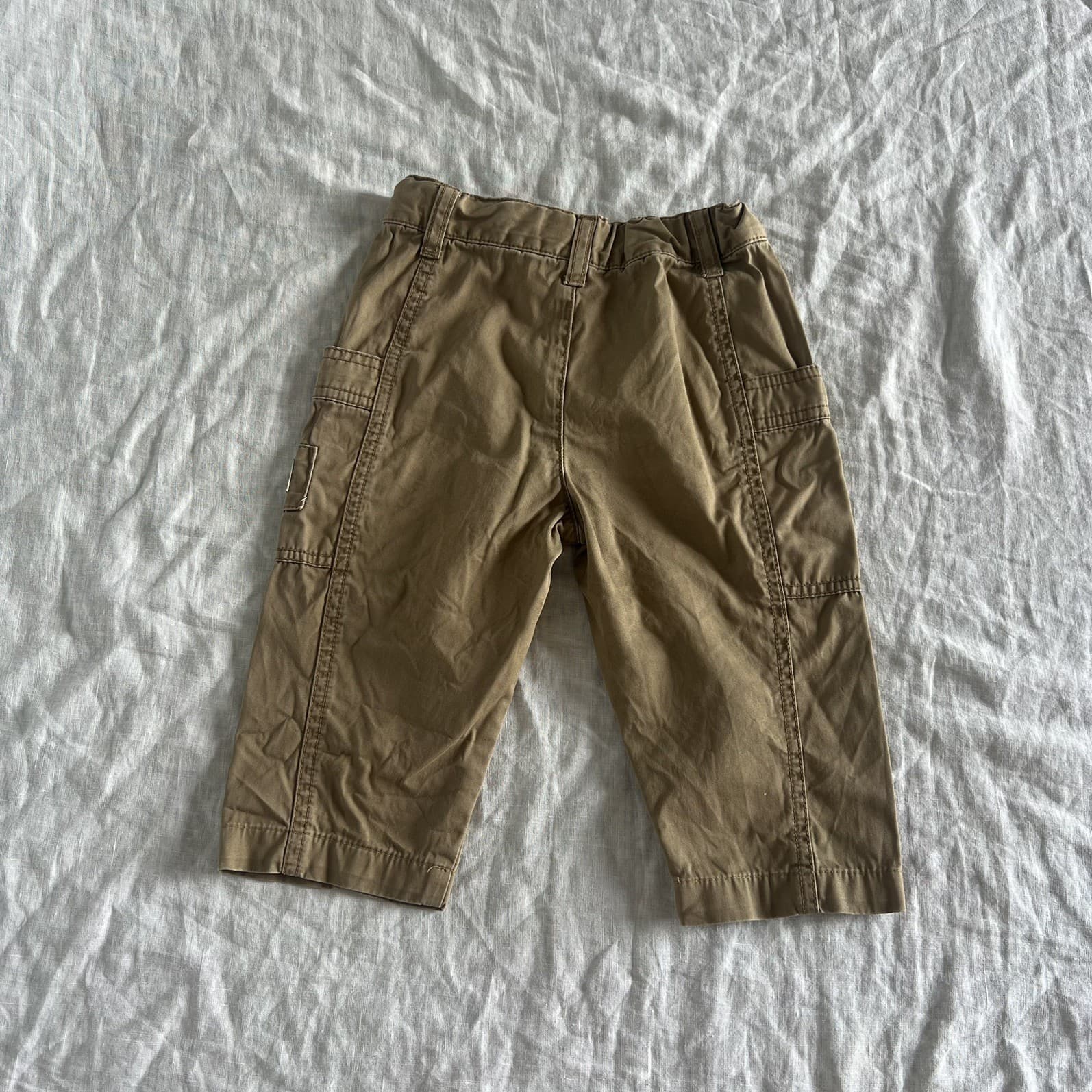 Country Road Boys Cargo Pants Size 2 Khaki Tan Cotton Adjust Waist Chino — photo 6 of 6