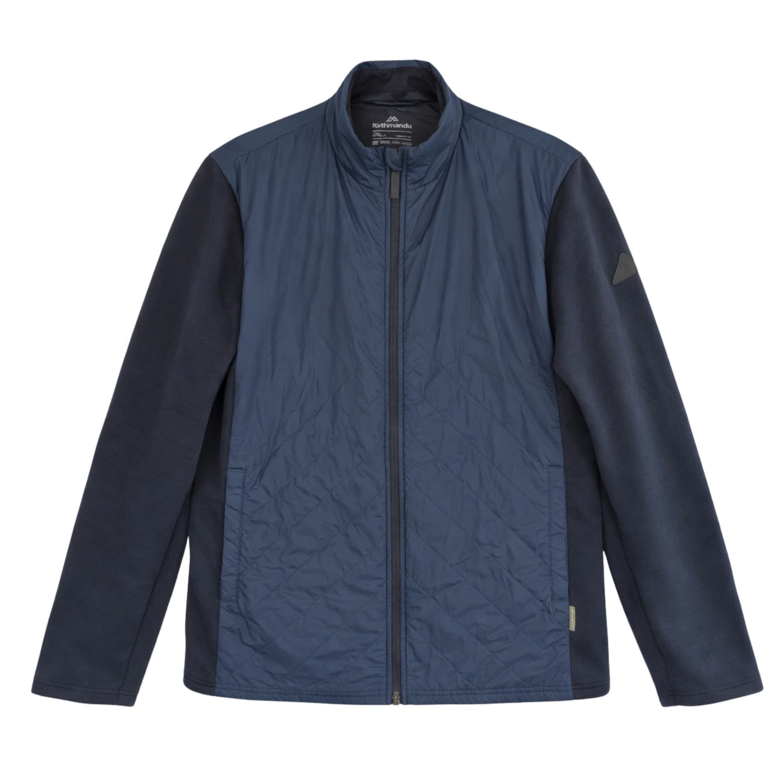 Kathmandu Mens Insulated Jacket Blue Wool Blend Warm Outdoor Hiking Size 2XL