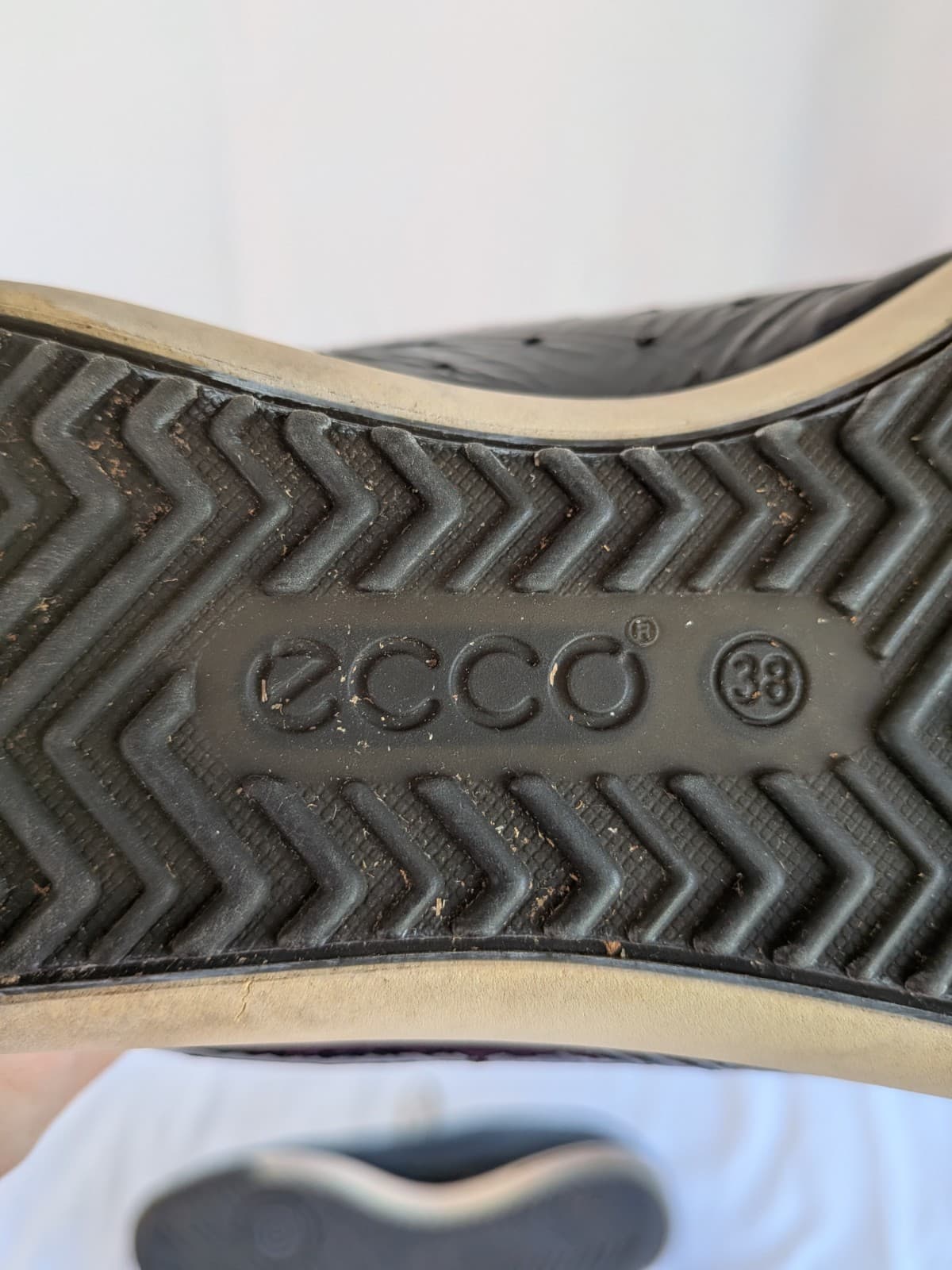 ECCO Womens Leather Lace Up Shoes Size EU 38 Black Casual Comfort Walking — photo 11 of 11