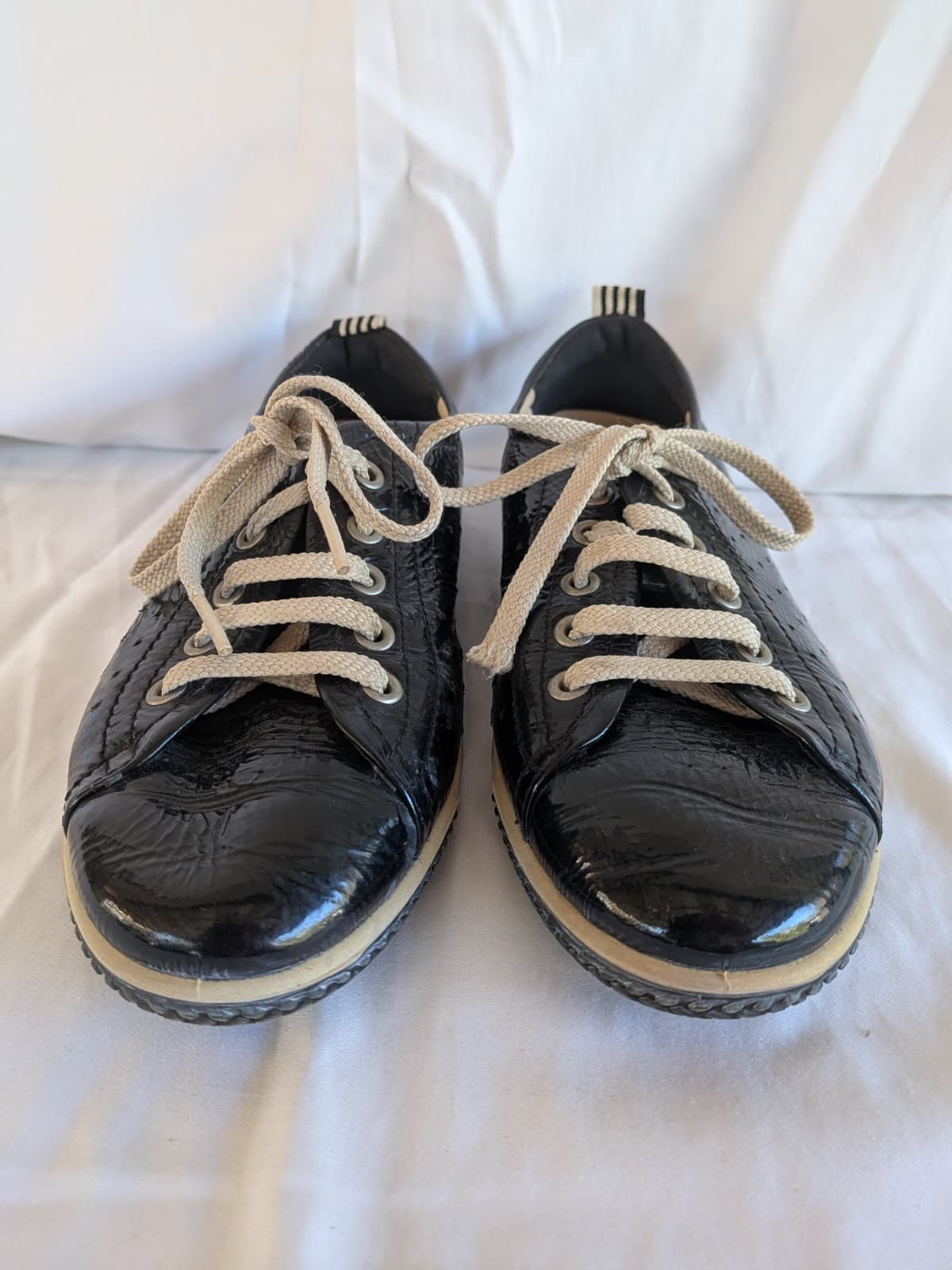 ECCO Womens Leather Lace Up Shoes Size EU 38 Black Casual Comfort Walking — photo 3 of 11