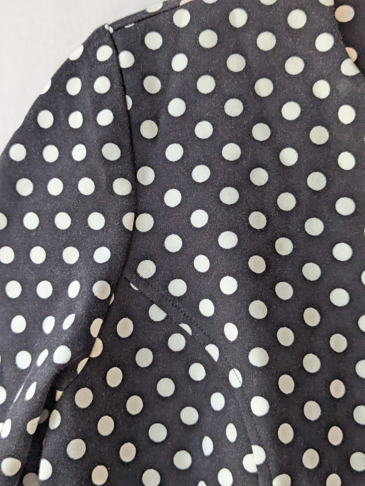 Leina Broughton Jacket Size Aus 14 Us 10 Black White Polka Dot Ponte Stretch — photo 6 of 9