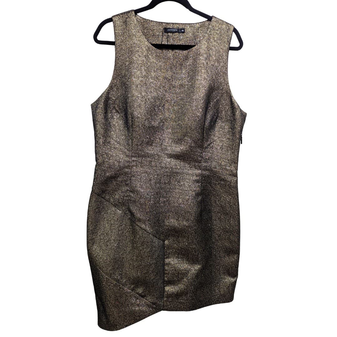Portmans Dress Gold Brown Sheath Cocktail Party Shimmer Plus Size Aus 16 Us 12 — photo 2 of 7