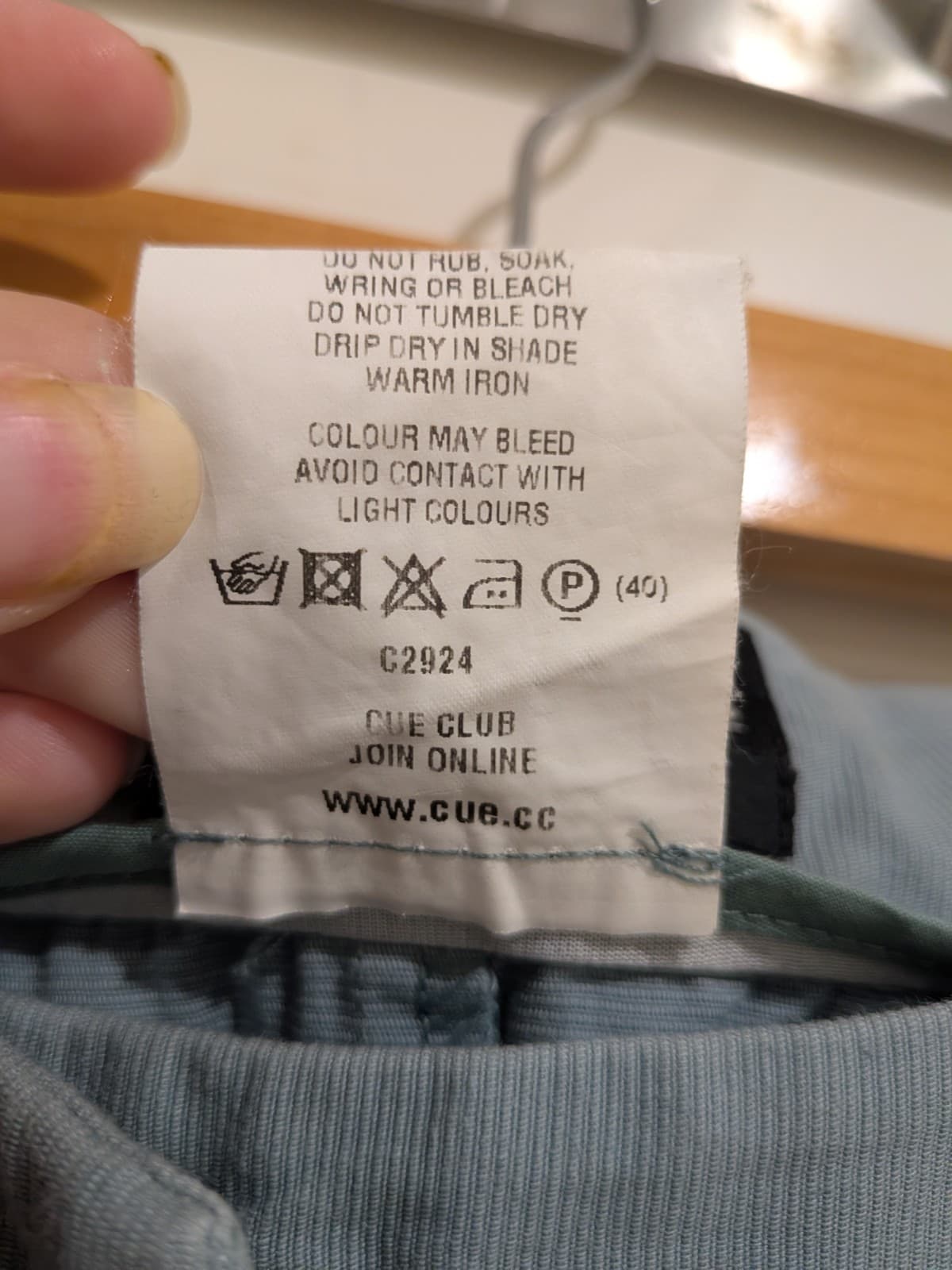 Cue Pants Size 12 Blue Slim Leg Ankle Cropped Stretch Work Office Australia — photo 11 of 12