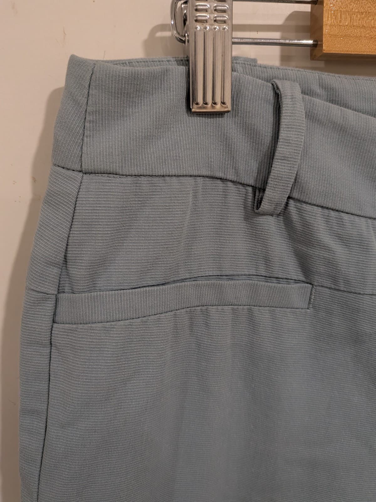 Cue Pants Size 12 Blue Slim Leg Ankle Cropped Stretch Work Office Australia — photo 5 of 12