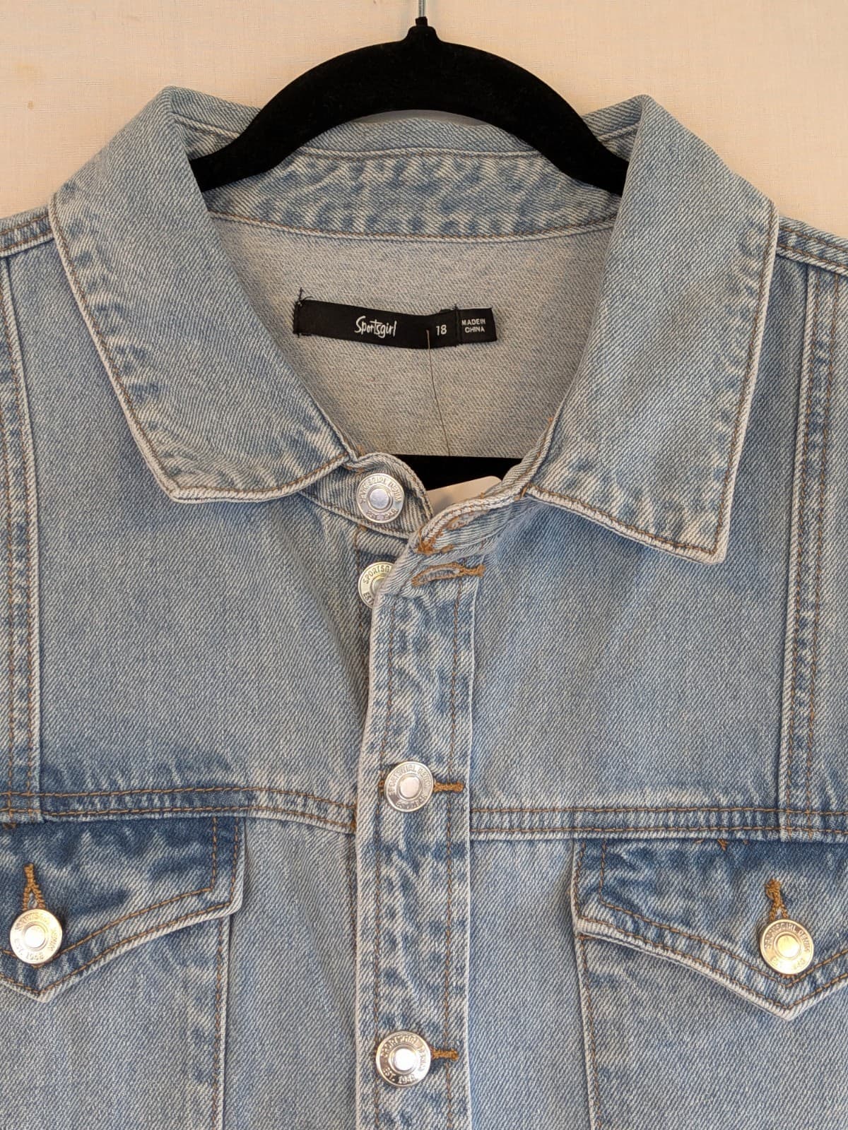 Sportsgirl Denim Button Front Sleeveless Dress Blue AU 18 US 14 Casual Summer — photo 5 of 10