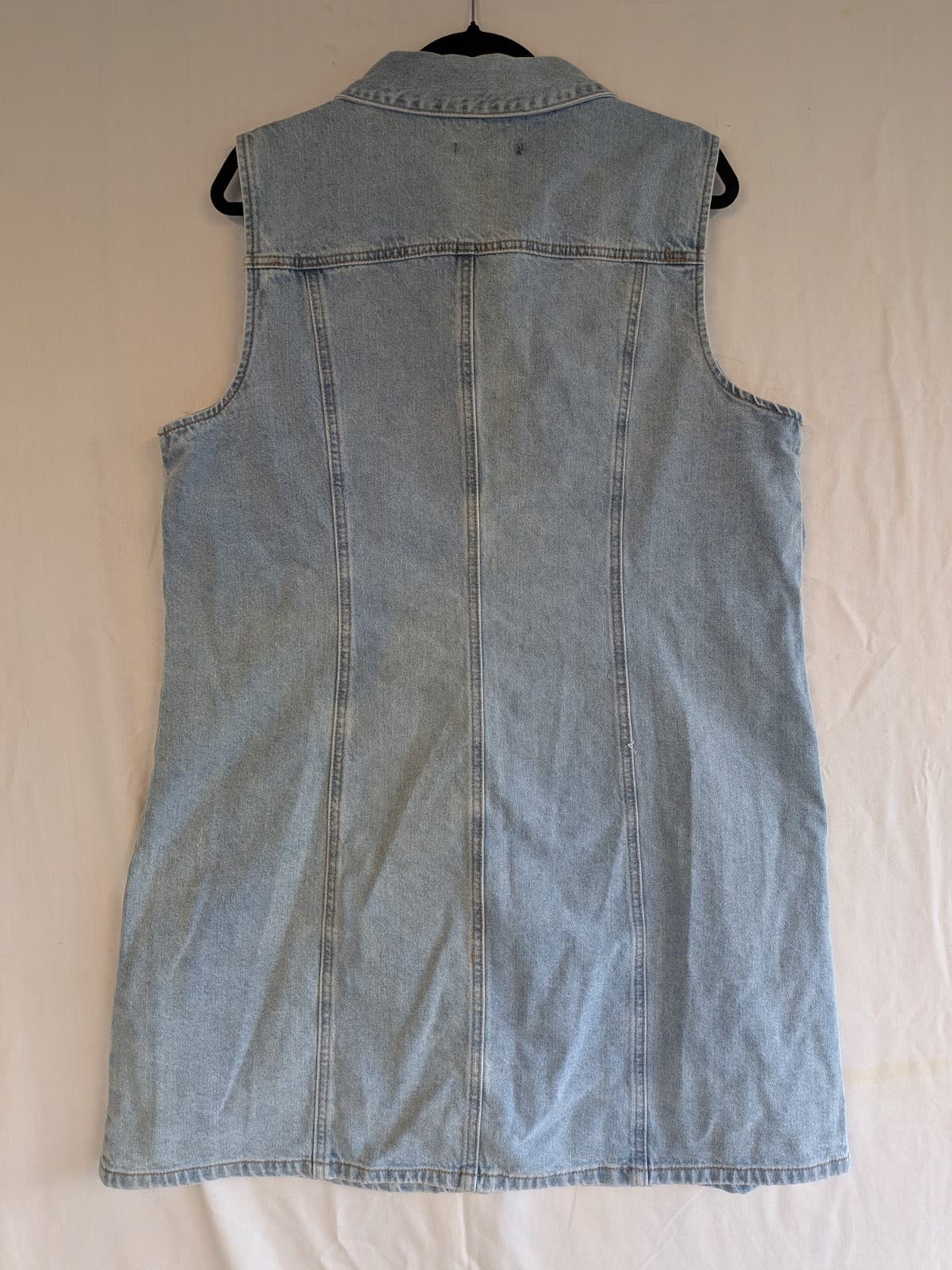Sportsgirl Denim Button Front Sleeveless Dress Blue AU 18 US 14 Casual Summer — photo 9 of 10