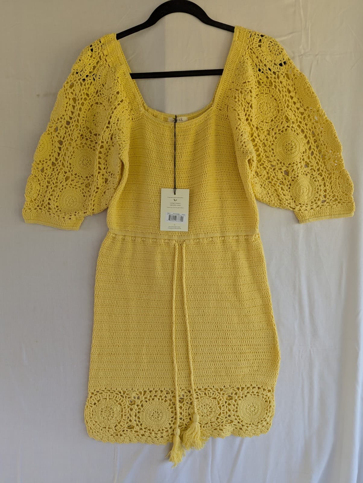 Spell & The Gypsy Dress Let The Sunshine In Puff Sleeve Boho Summer Size S 10 — photo 6 of 15