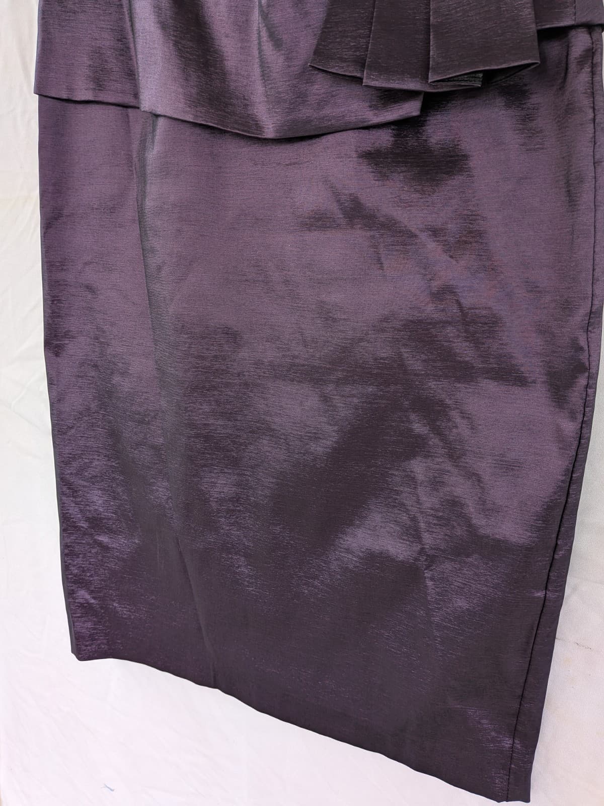 Anthea Crawford Dress Cocktail Pencil Purple Formal Wedding Size 12 AUS 8 US — photo 3 of 11
