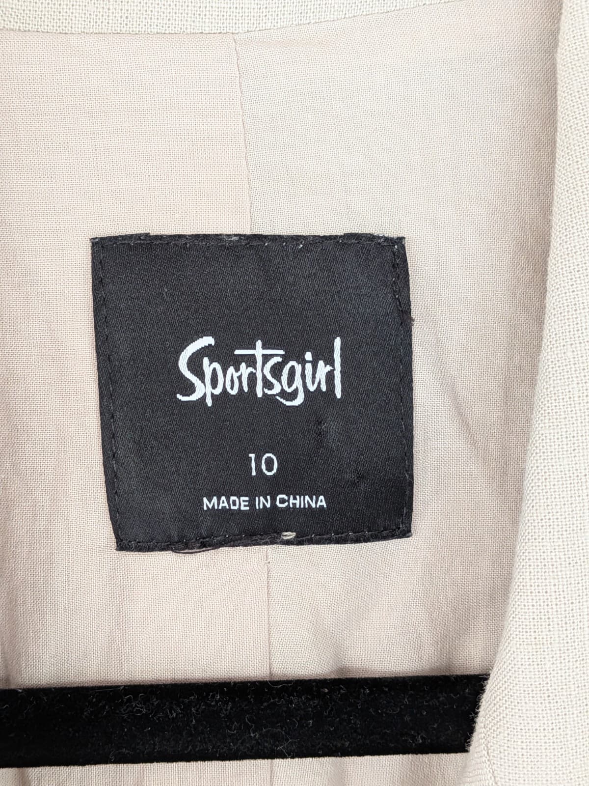 Sportsgirl Linen Blend Shirt Dress Cream Beige Grandmacore Collared Size 10 — photo 5 of 10