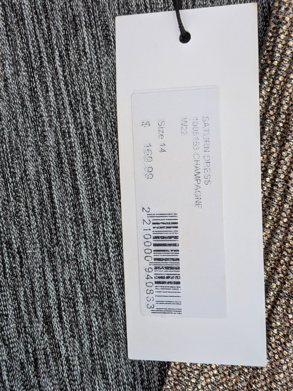 Sheike Womens Cocktail Dress Gold Metallic Ruched Long Sleeve Stretch Size 14 — photo 6 of 12