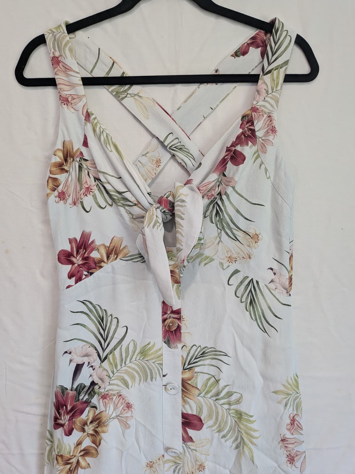 Sheike Dress Floral Tie Front Sleeveless Summer Viscose Rayon Size Aus 10 US 6 — photo 4 of 10