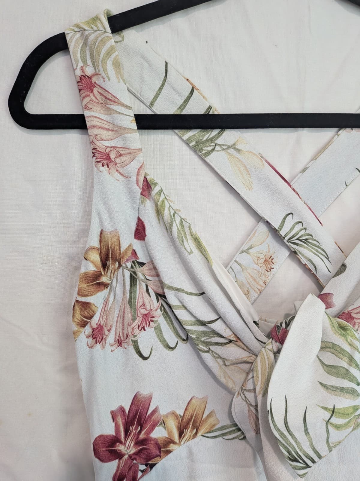 Sheike Dress Floral Tie Front Sleeveless Summer Viscose Rayon Size Aus 10 US 6 — photo 6 of 10