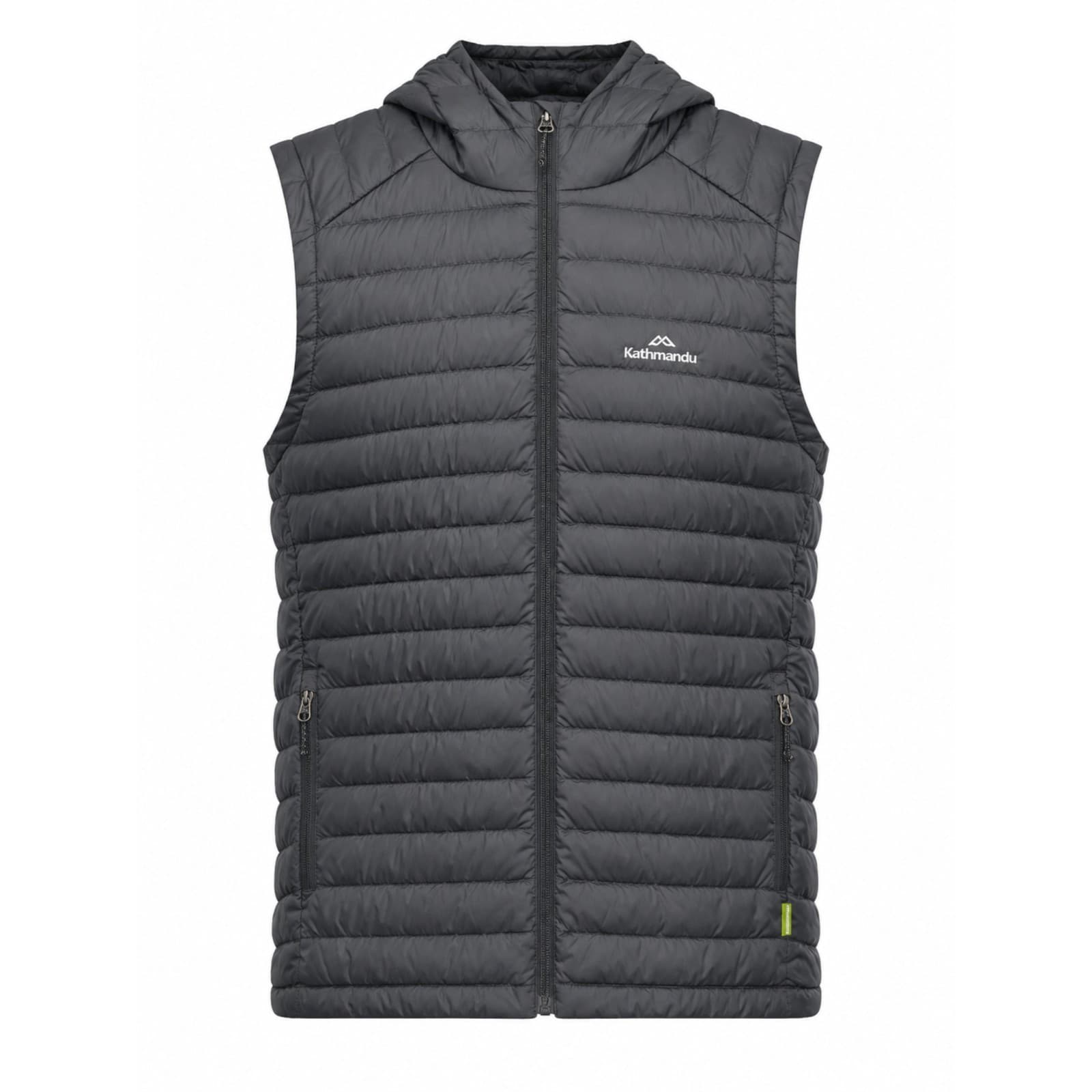 Kathmandu Heli Hooded Down Vest Mens XL Black 600 Fill Puffer Hiking Outdoor — photo 1 of 12