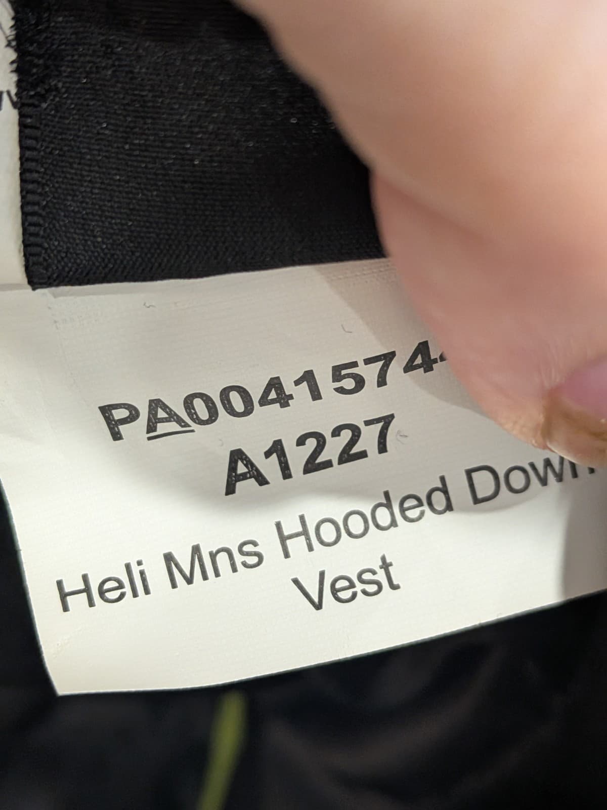 Kathmandu Heli Hooded Down Vest Mens XL Black 600 Fill Puffer Hiking Outdoor — photo 6 of 12
