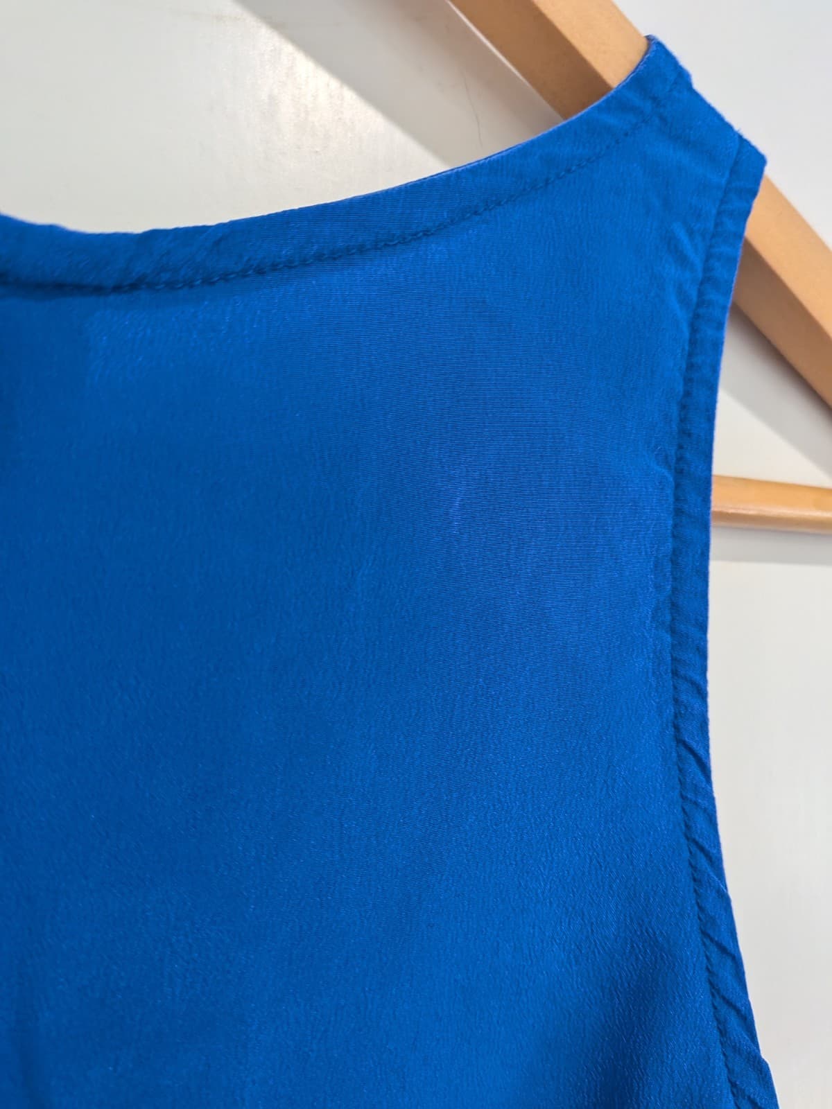Viktoria + Woods Silk Tank Top AU 12 Size 3 Blue Sleeveless Blouse Minimalist — photo 11 of 11