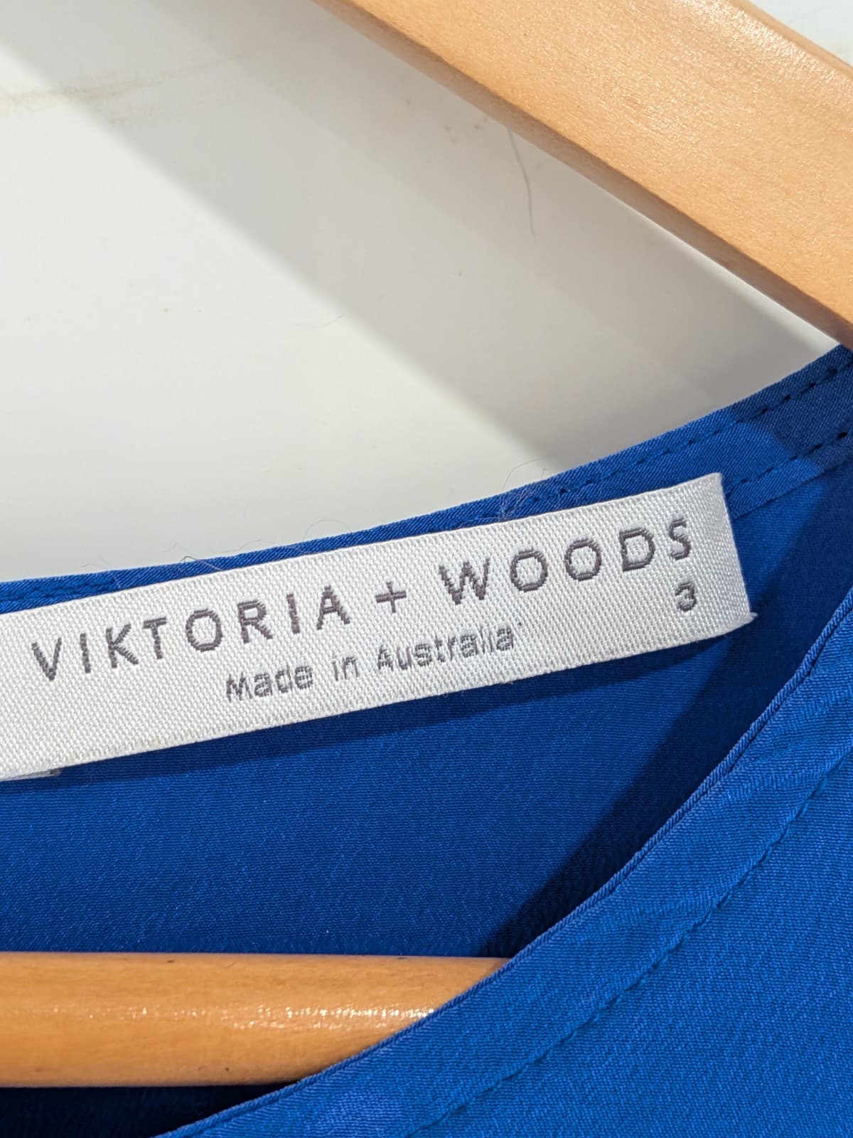 Viktoria + Woods Silk Tank Top AU 12 Size 3 Blue Sleeveless Blouse Minimalist — photo 6 of 11