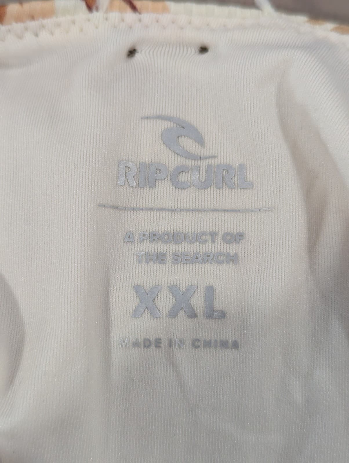 Rip Curl Swimsuit Plus Size 2XL D DD Cup Floral One Piece White Peach Adjustable — photo 16 of 17