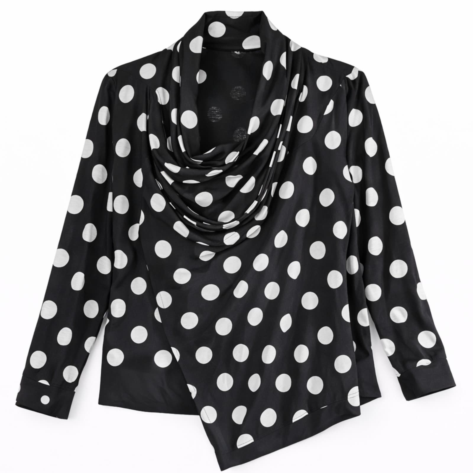 Cooper Driving Me Dotty Drape Jacket Black White Polka Dot Size M Spring 2017 — photo 1 of 6