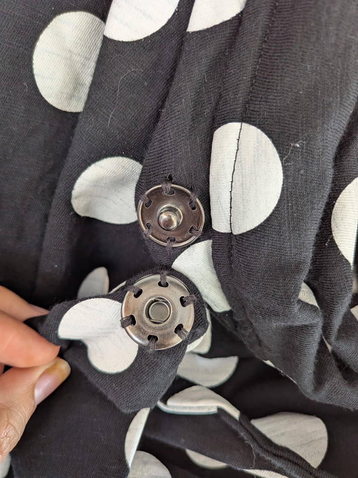 Cooper Driving Me Dotty Drape Jacket Black White Polka Dot Size M Spring 2017 — photo 5 of 6