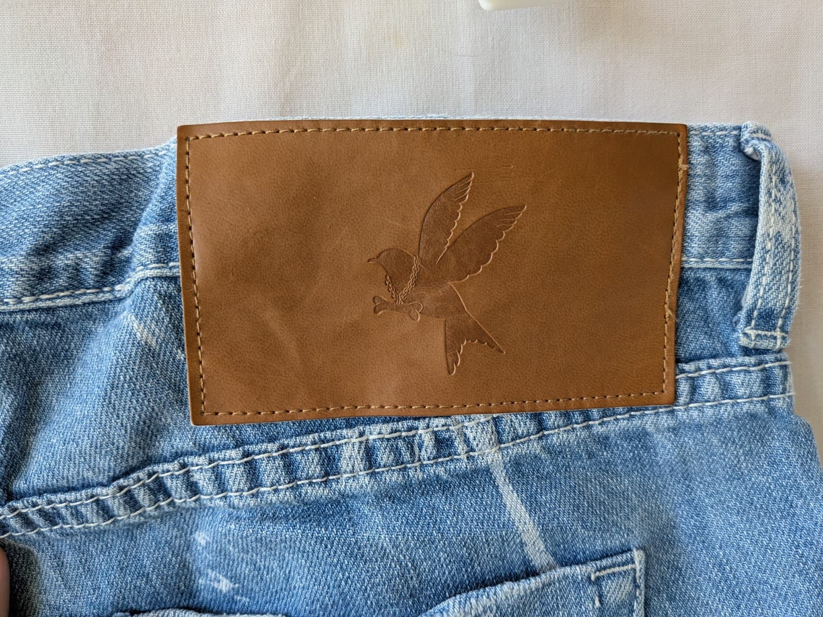 Oneteaspoon Denim Shorts Y2K Palm Tree Distressed Blue Size Aus 12 Us 8 — photo 13 of 14