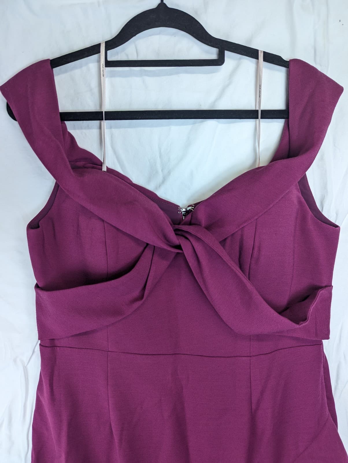 Love Honor Dress Pink Ruffle Cocktail Wedding Formal Plus Size AUS 16 US 12 — photo 6 of 11